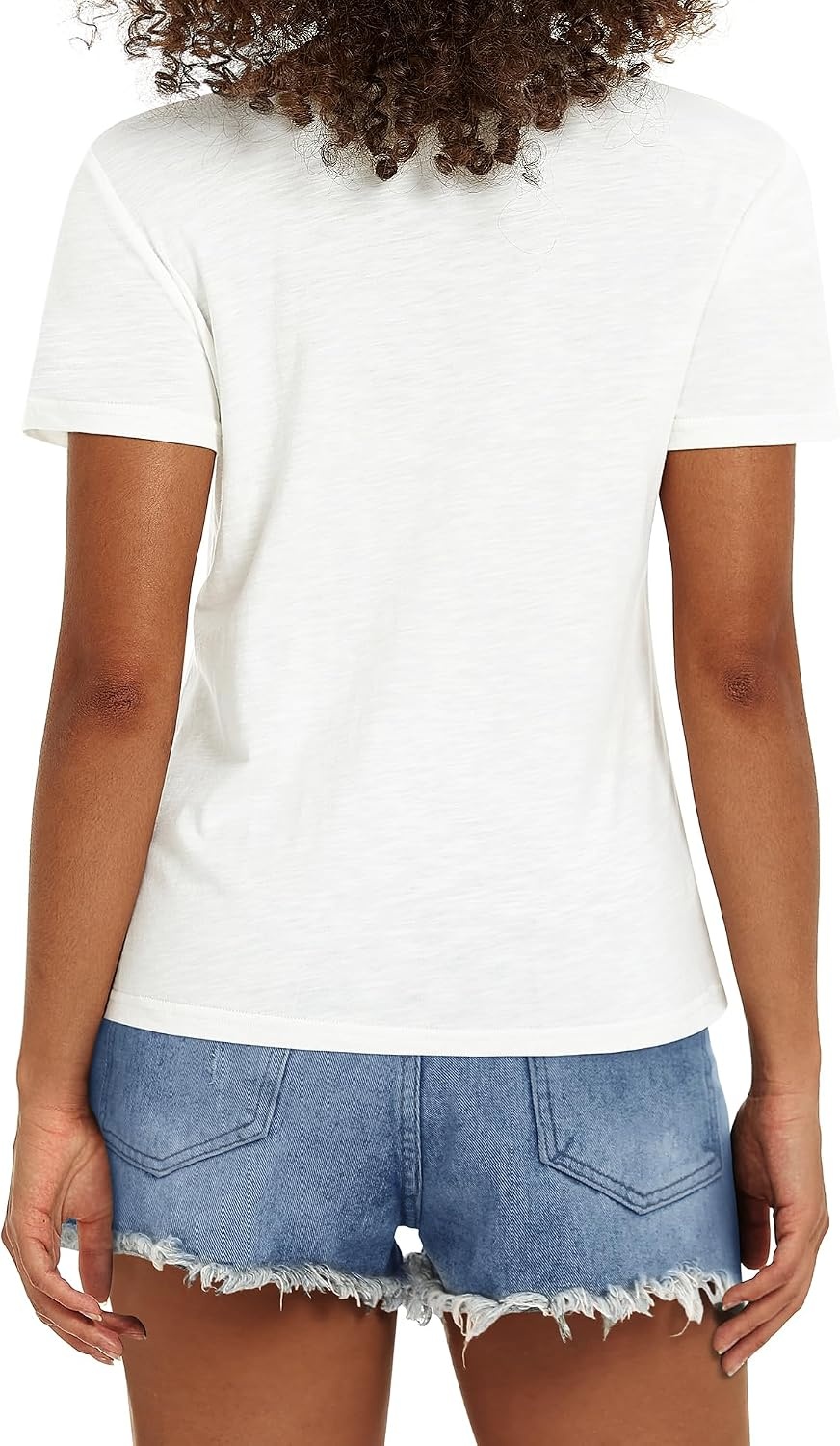 Stelle Women’s Classic Crewneck T-Shirt Cotton Modal Casual Everyday Top | Breathable fabric, Relaxed fit, Short sleeves, Layering essential, Lounge, Travel, Machine washable(Off-white)