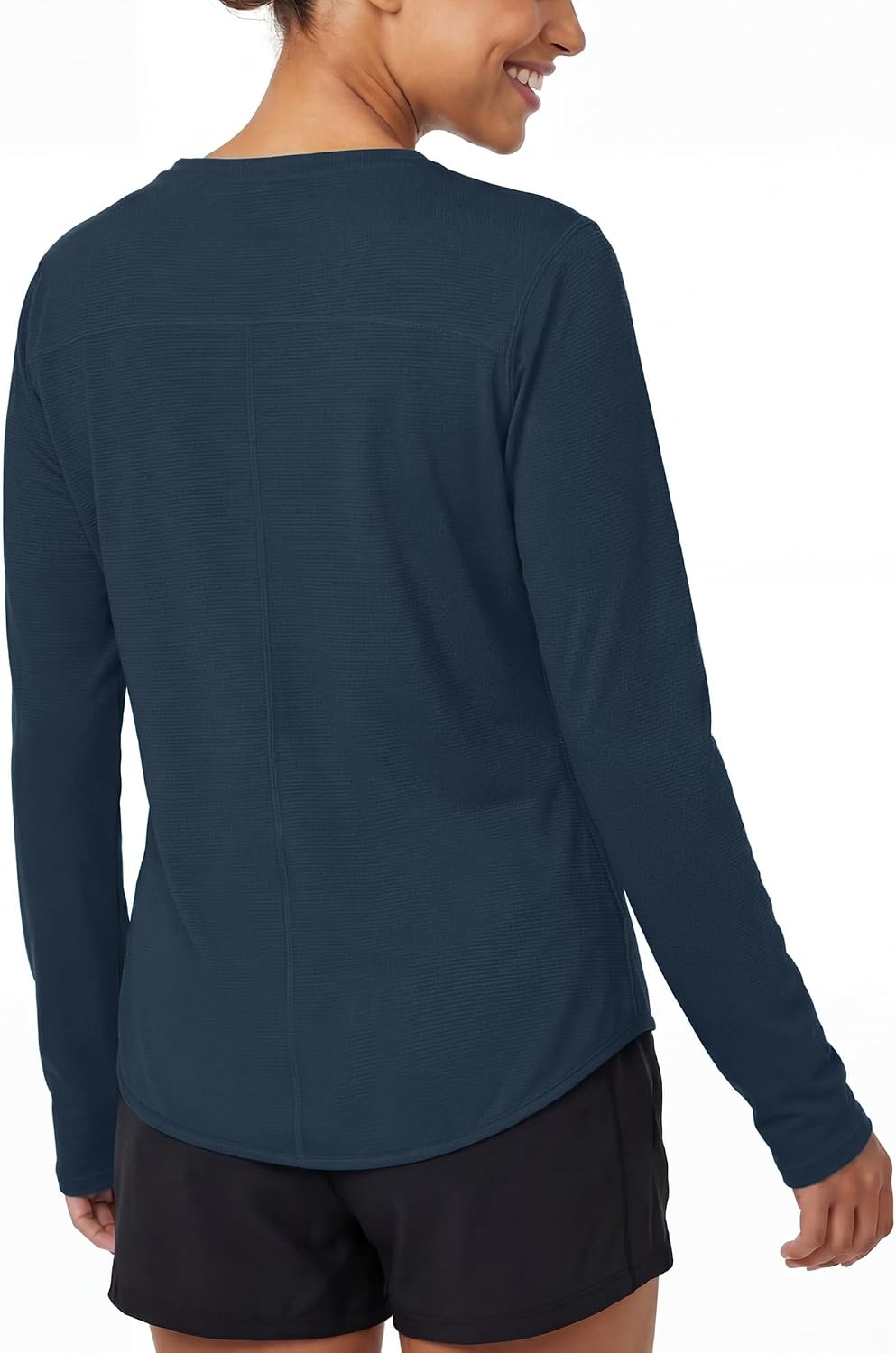 Stelle Women’s Long Sleeve Sun Shirts Quick Dry Workout Top | UPF 50+ Sun Protection, Long Sleeve Shirt, Quick Dry, Lightweight, Workout Top, Running Shirt, Athletic Wear(Dark Blue)