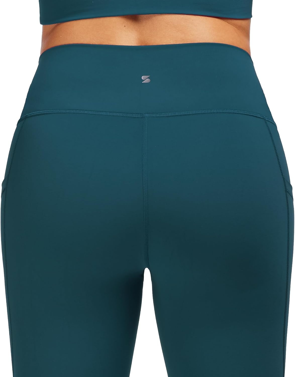 Stelle High Waisted Yoga Leggings with Pockets, Buttery Soft Workout Yoga Pants for Women Tummy Control Running Gym(Brushed Buttery Soft-oceanic)