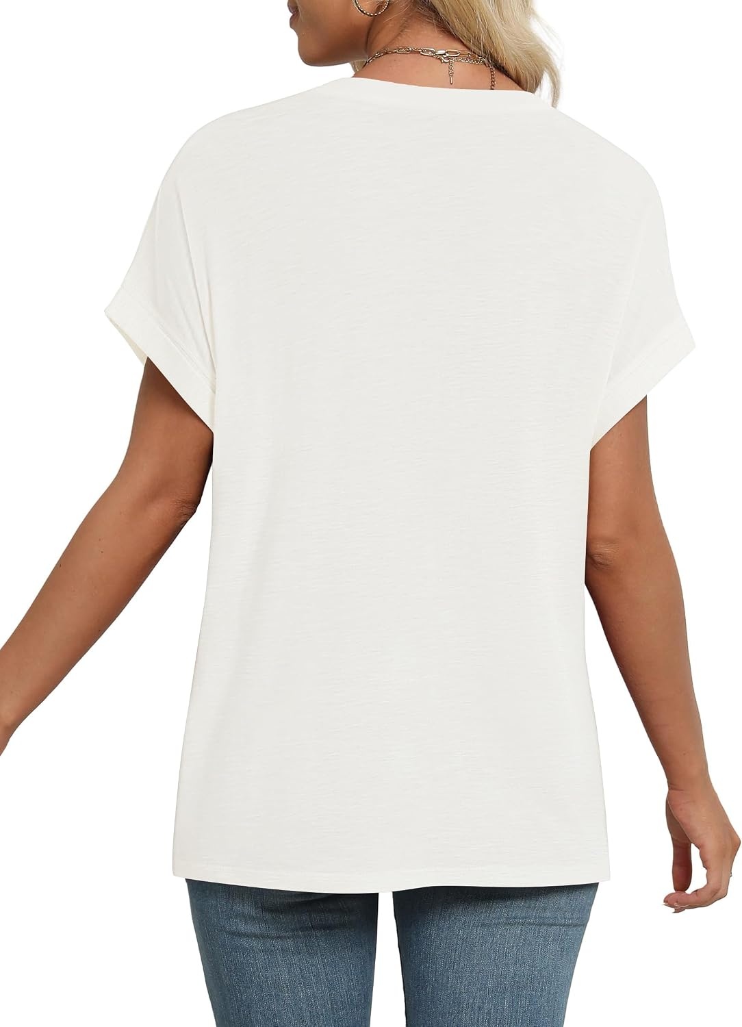 Stelle Women Modal Soft Crewneck Cap Short Sleeve T Shirts Summer Tops Trendy Basic Casual Clothes 2025(Creme)