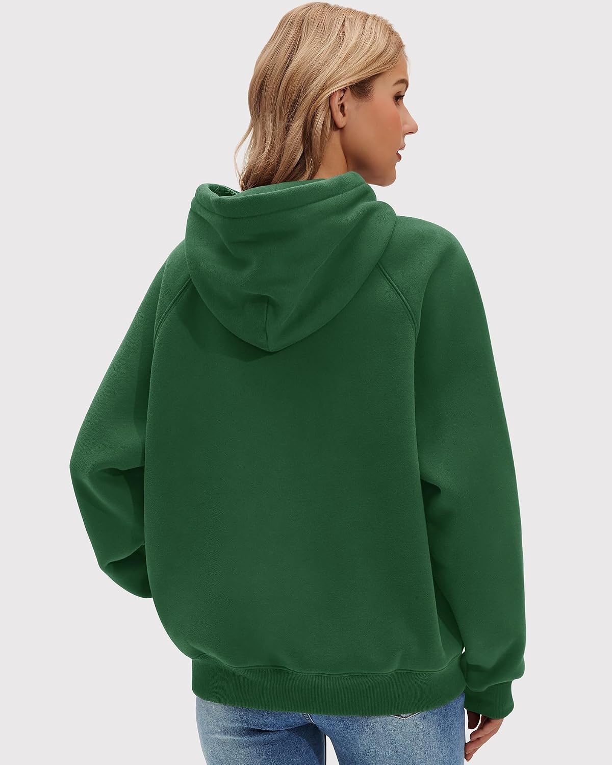 Stelle Women’s Oversized Fleece Hoodies Long Sleeve Casual Sweatshirt | Cozy Loose Fit Ultra Soft Fleece Pullover Offers Effortless Style for 2026 Fall and Winter Everyday Layering(Forest Green)