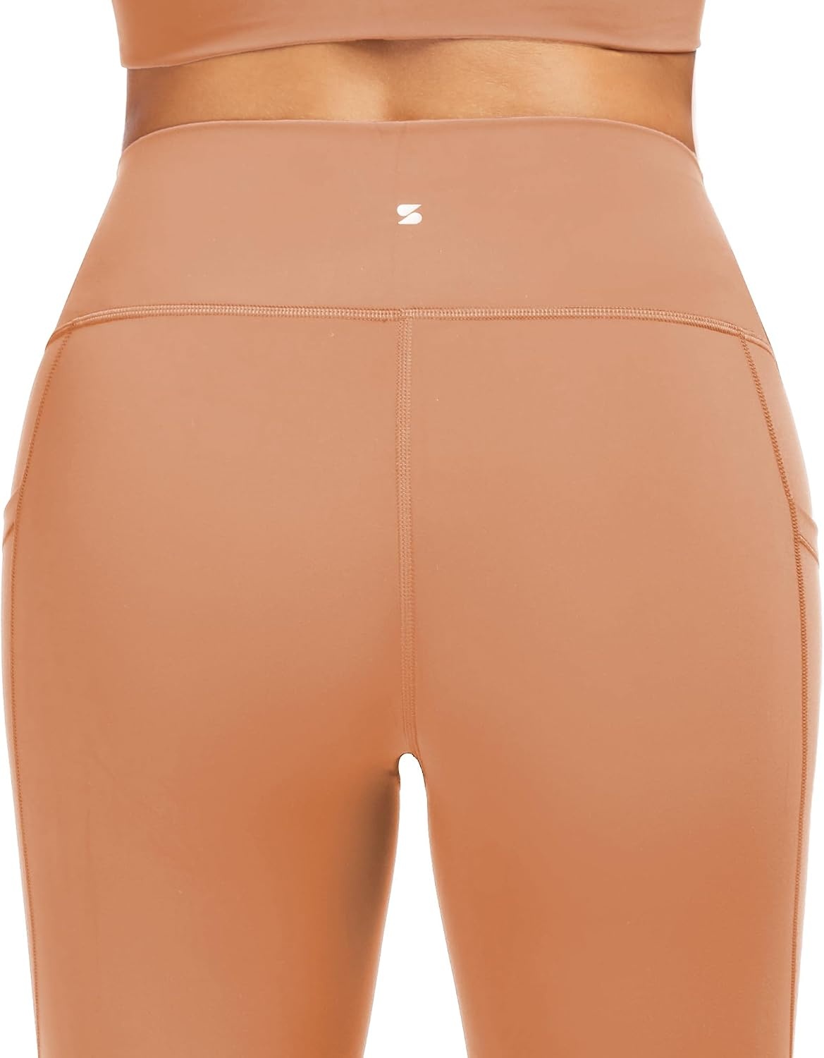 Stelle High Waisted Yoga Leggings with Pockets, Buttery Soft Workout Yoga Pants for Women Tummy Control Running Gym(Brushed Buttery Soft-autum Clay)