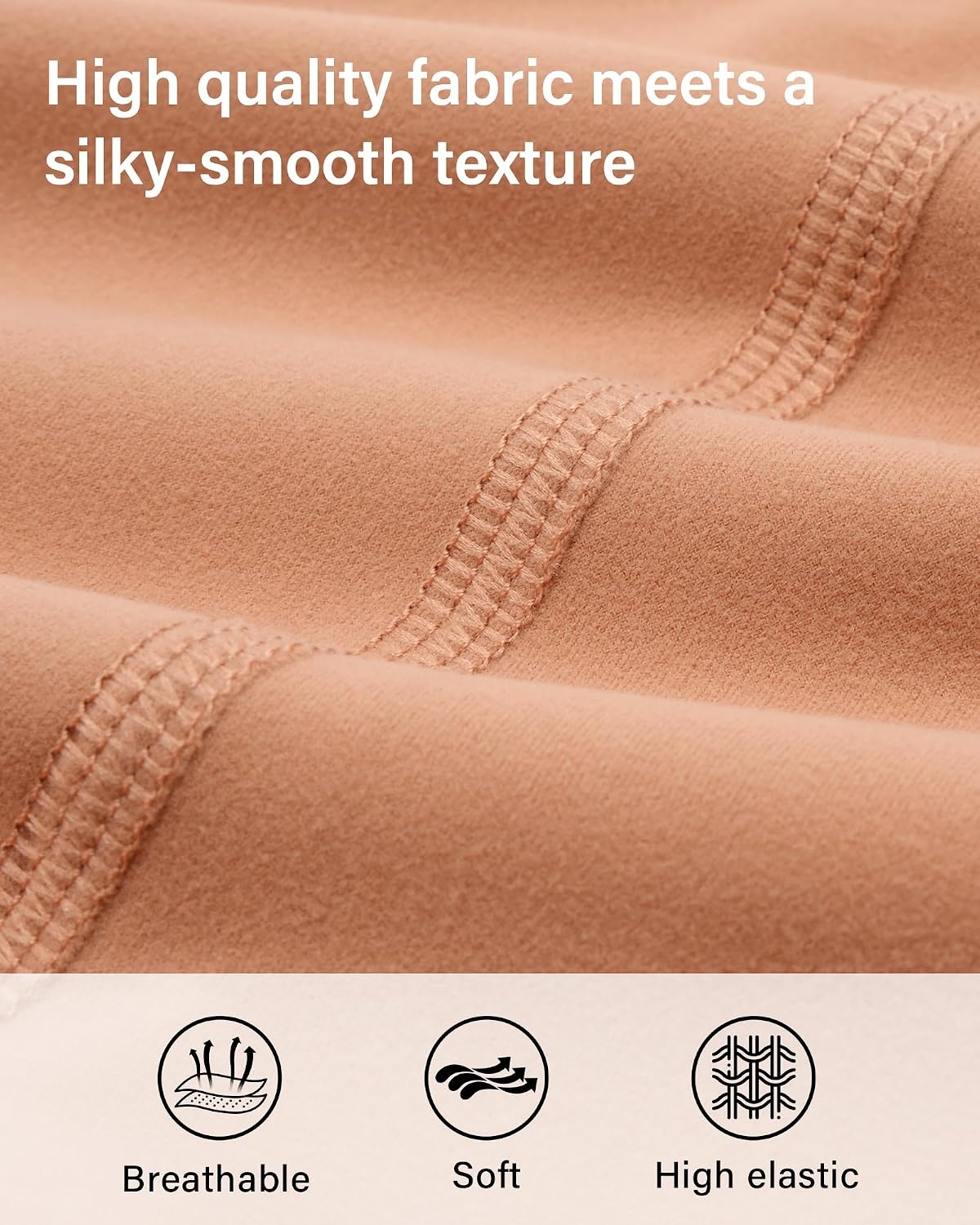 Stelle High Waisted Yoga Leggings with Pockets, Buttery Soft Workout Yoga Pants for Women Tummy Control Running Gym(Brushed Buttery Soft-autum Clay)