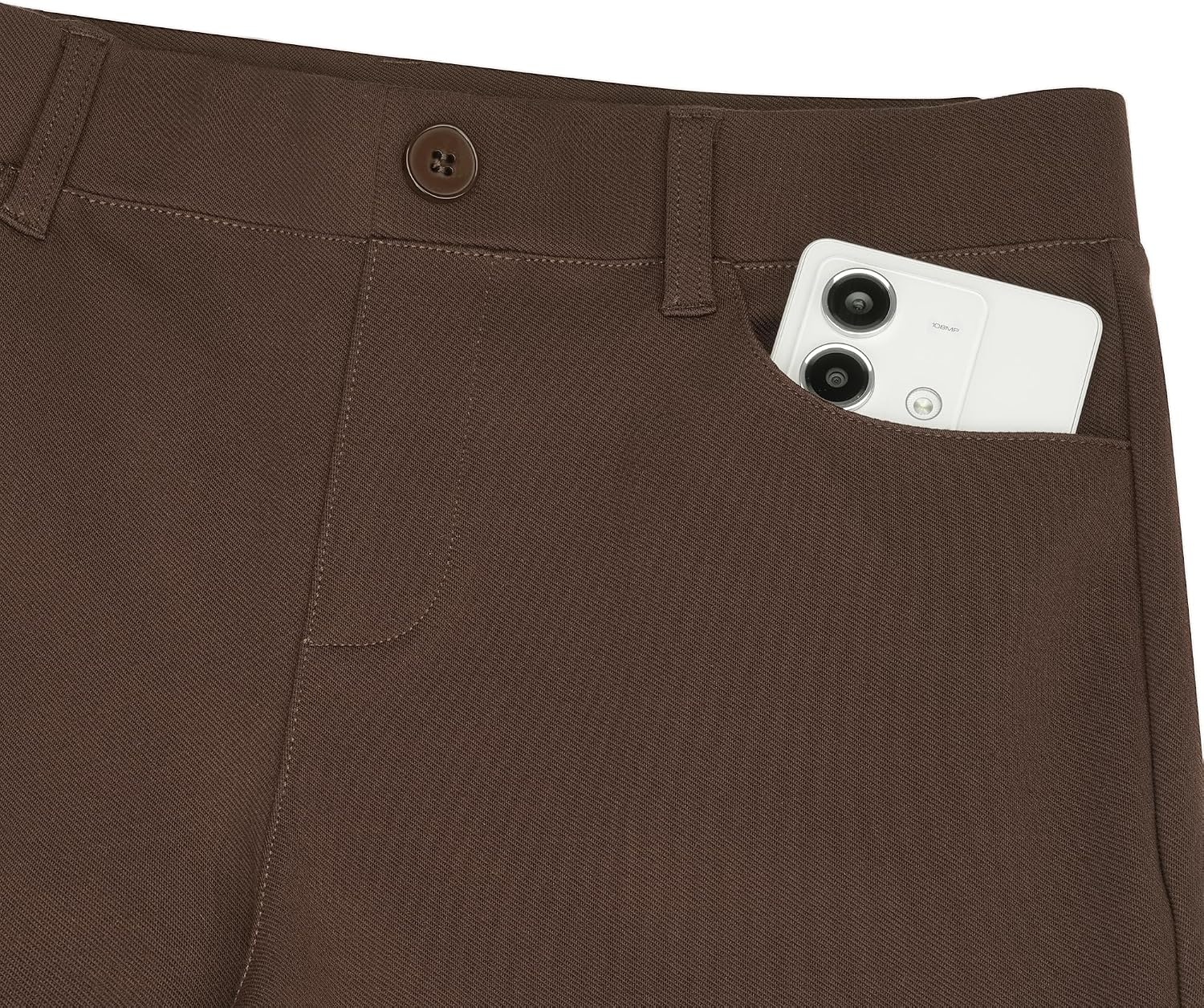Stelle Womens Bootcut Stretch Dress Work Pants Slacks with Pockets Pull On | Business Casual Office Slacks, 4-Way Stretch Non-See-Through Fabric, Front Pockets, 28″/30″/32″ Inseam Options(Coffee)