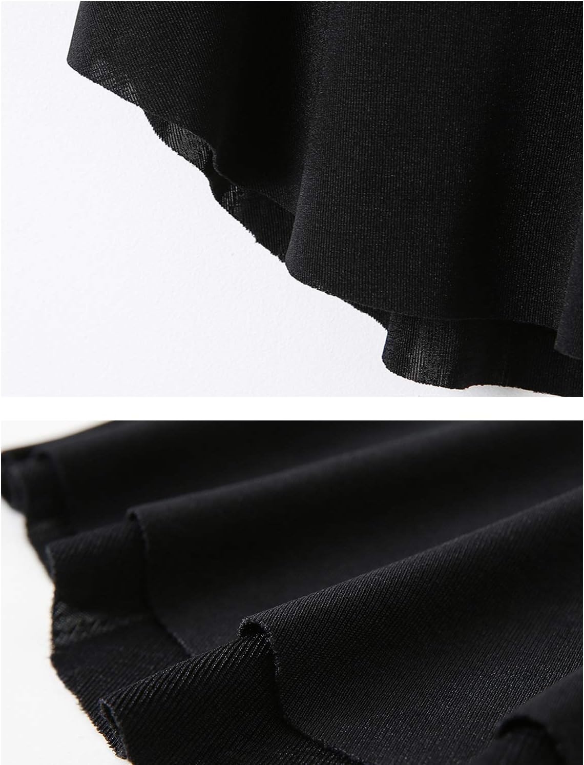 Stelle Ballet Skirt Women Dance Wrap Pull-On Skirts for Adult(Black)