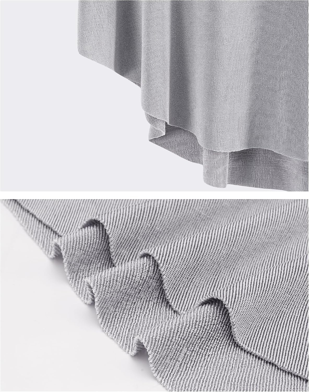 Stelle Ballet Skirt Women Dance Wrap Pull-On Skirts for Adult(Grey)