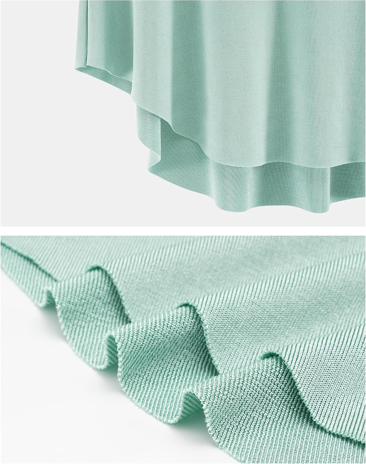 Stelle Ballet Skirt Women Dance Wrap Pull-On Skirts for Adult(Mint Green)