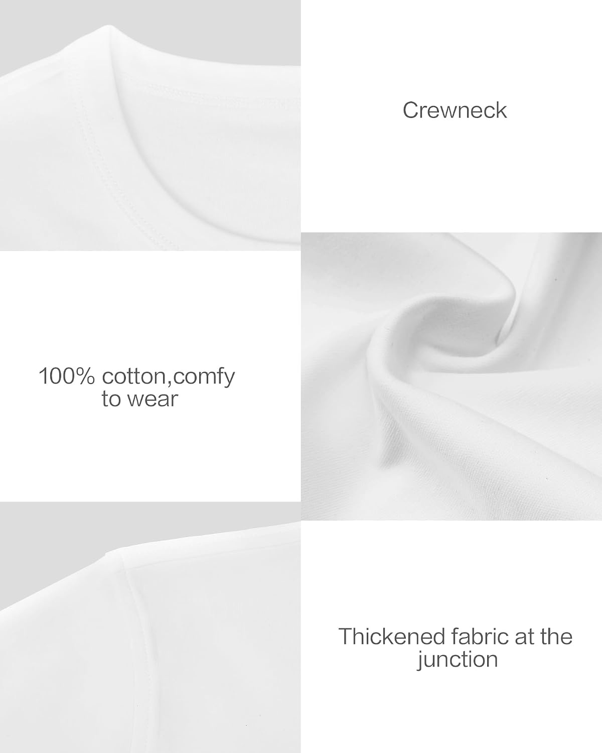 Stelle Women Cotton T Shirts Short Sleeve Basic Tees Casual Boxy Crop Tops(White)