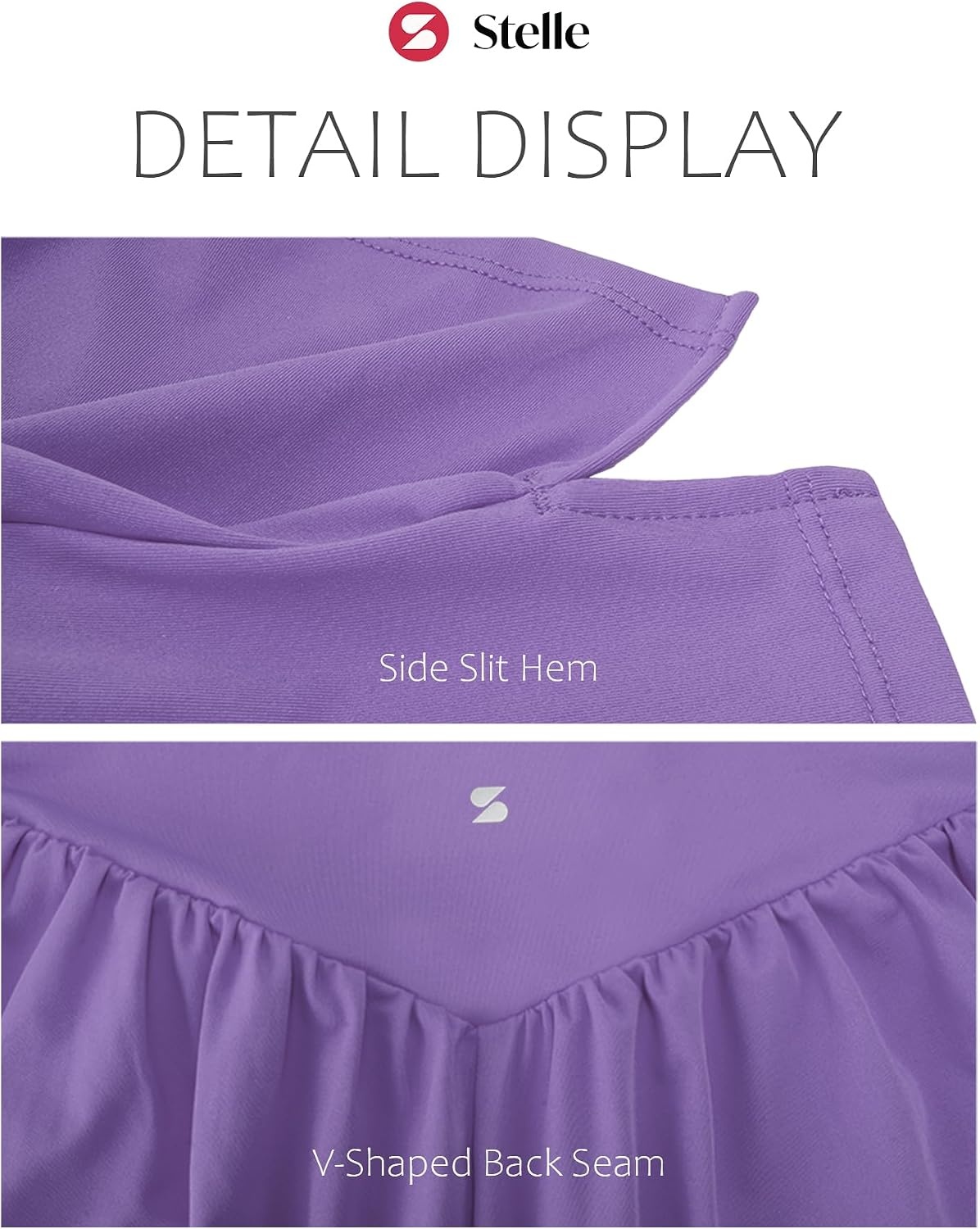 Stelle Women 2 in 1 Running Shorts Flowy Athletic Short with Liner Pockets