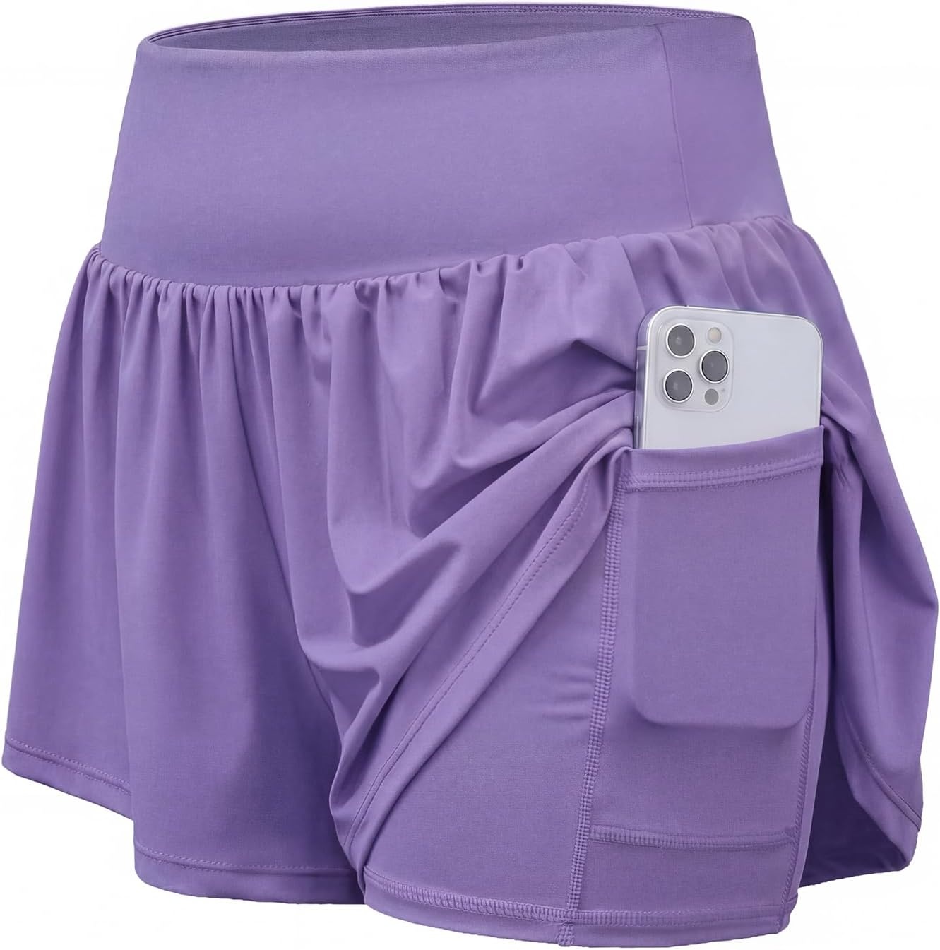 Stelle Women 2 in 1 Running Shorts Flowy Athletic Short with Liner Pockets