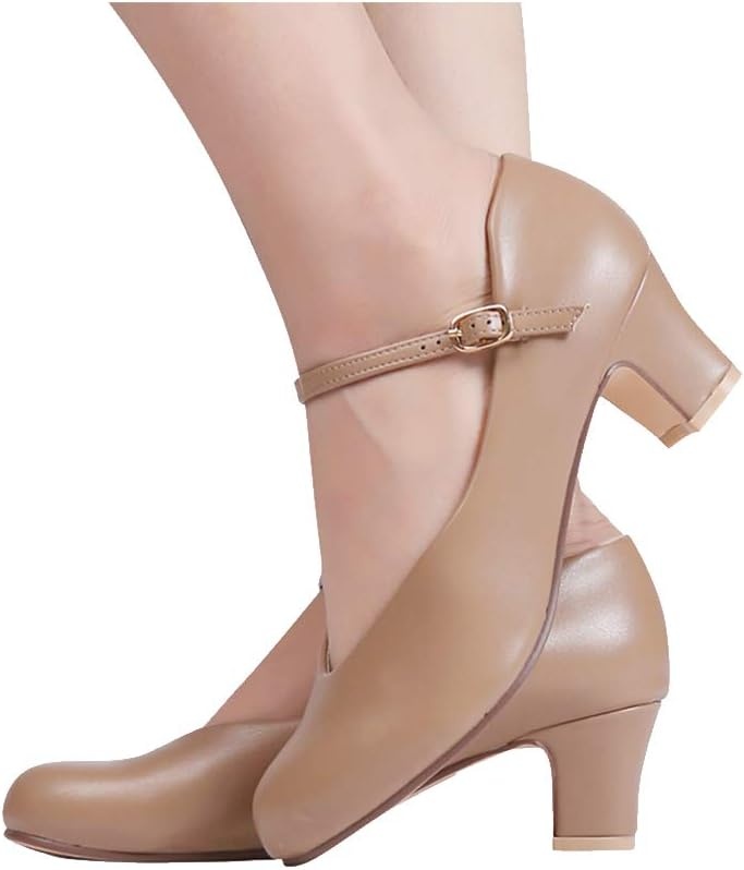 Stelle 2″ Ankle Strap Character Shoes for Women(2″tan)