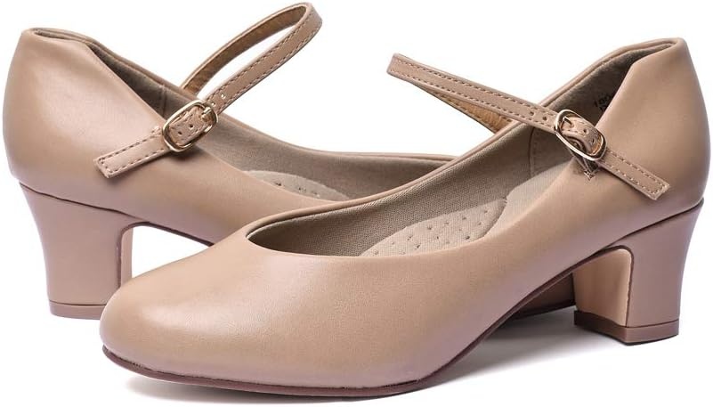Stelle 2″ Ankle Strap Character Shoes for Women(2″tan)