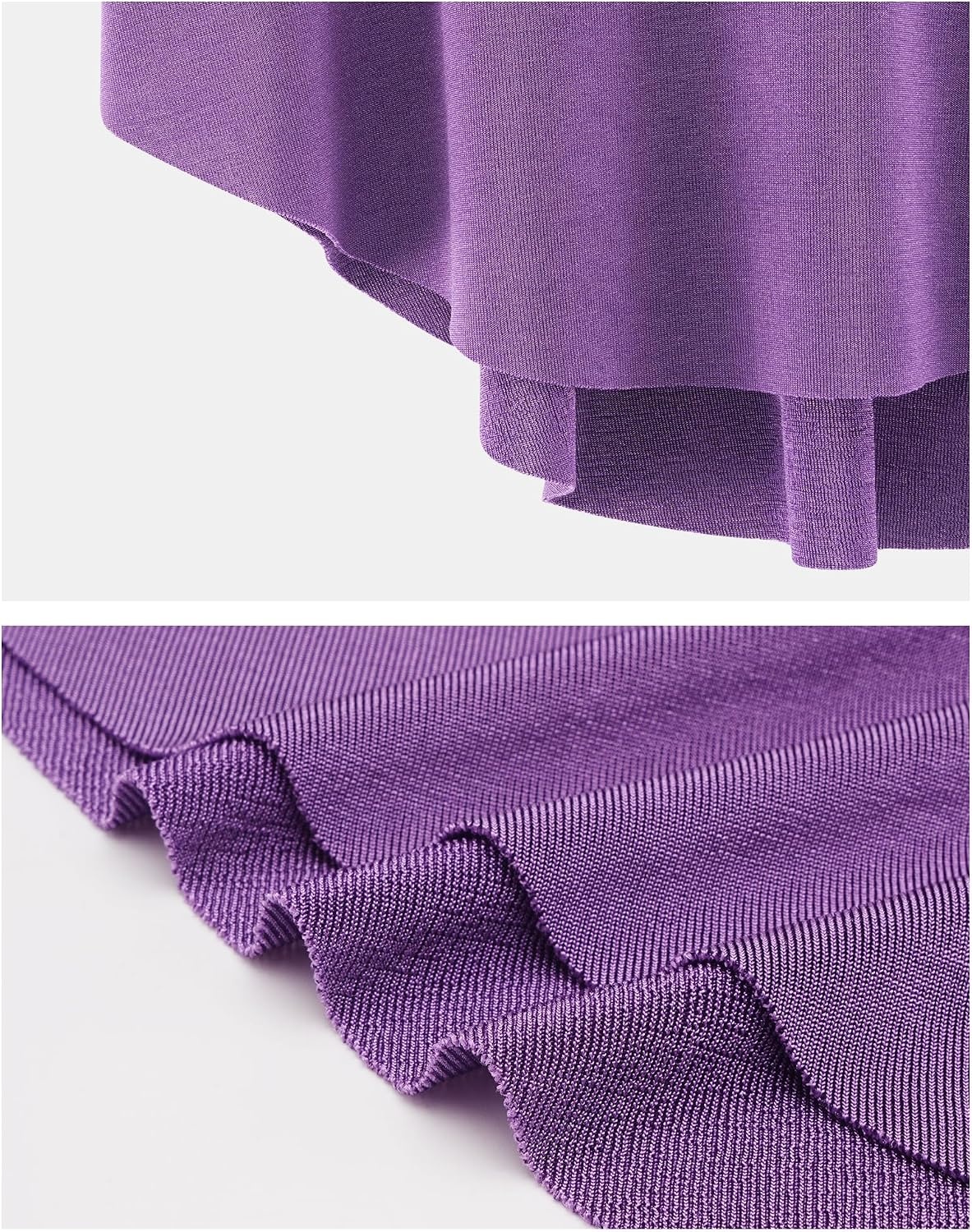Stelle Ballet Skirt Women Dance Wrap Pull-On Skirts for Adult(Grape)