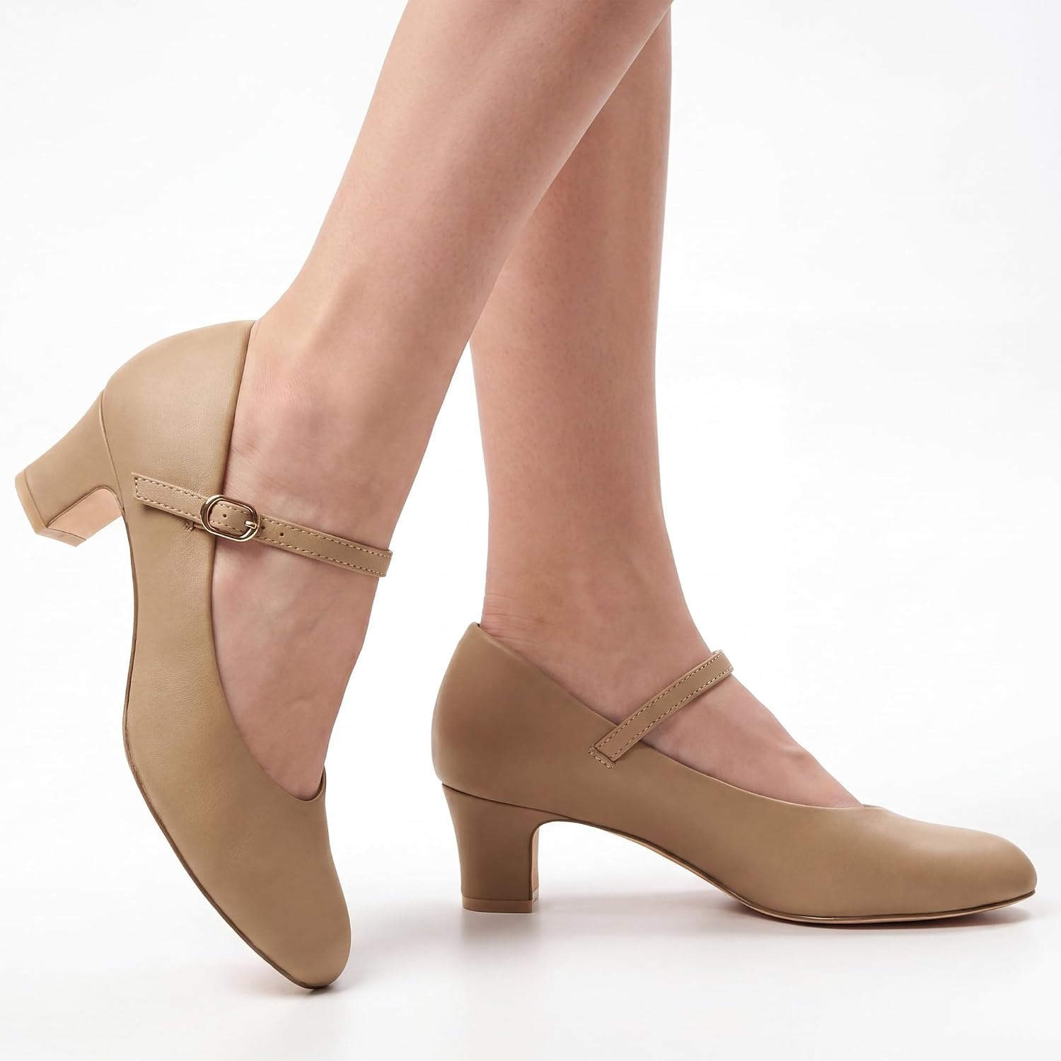 Stelle 2″ Ankle Strap Character Shoes for Women(2″tan-2)