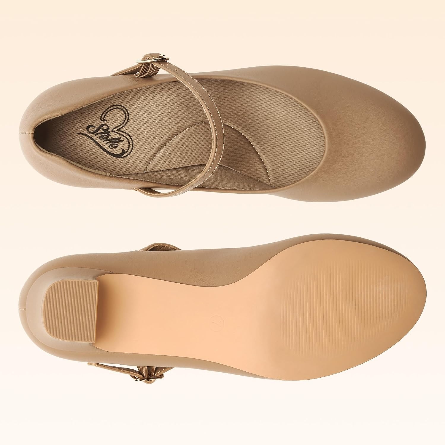 Stelle 2″ Ankle Strap Character Shoes for Women(2″tan-2)
