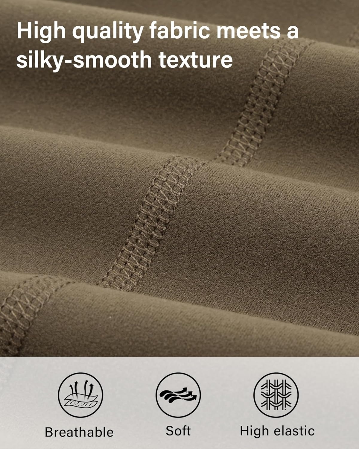Stelle High Waisted Yoga Leggings with Pockets, Buttery Soft Workout Yoga Pants for Women Tummy Control Running Gym(Brushed Buttery Soft-tea Brown)