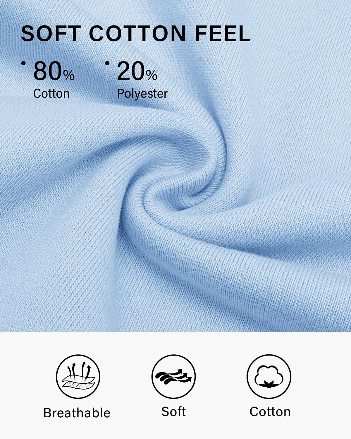 Stelle Women’s Raglan Crewneck Sweatshirt Relaxed Fit Casual Everyday | Soft fleece lining, Raglan sleeves, Ribbed cuffs, Layering essential, Lounge, Travel, Streetwear(Baby Blue)