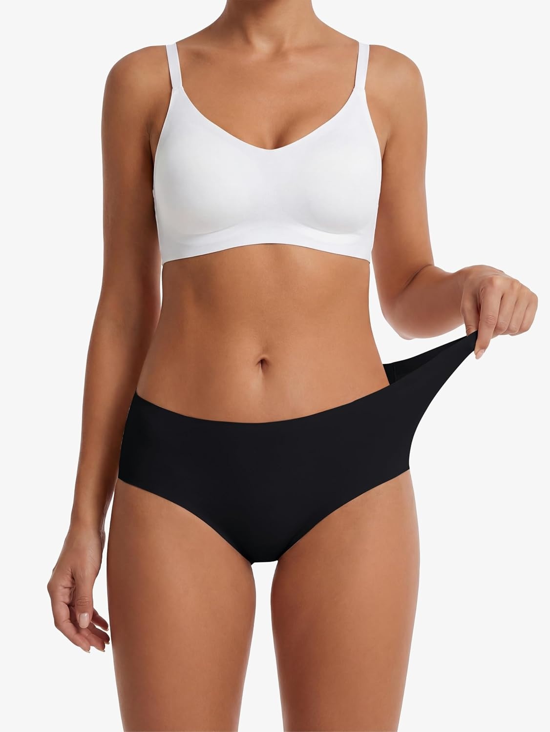 Stelle Women’s 5-Pack Seamless Hipster Underwear No Show Panties