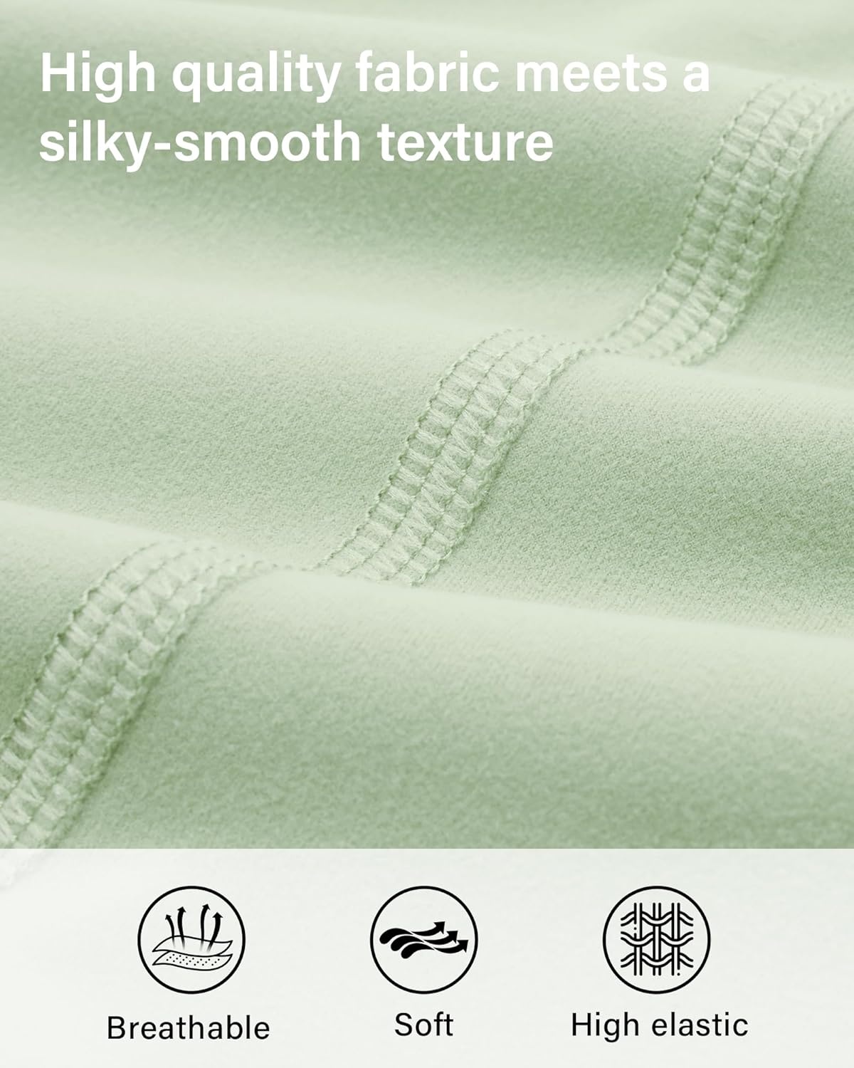 Stelle High Waisted Yoga Leggings with Pockets, Buttery Soft Workout Yoga Pants for Women Tummy Control Running Gym(Brushed Buttery Soft-mint Green)