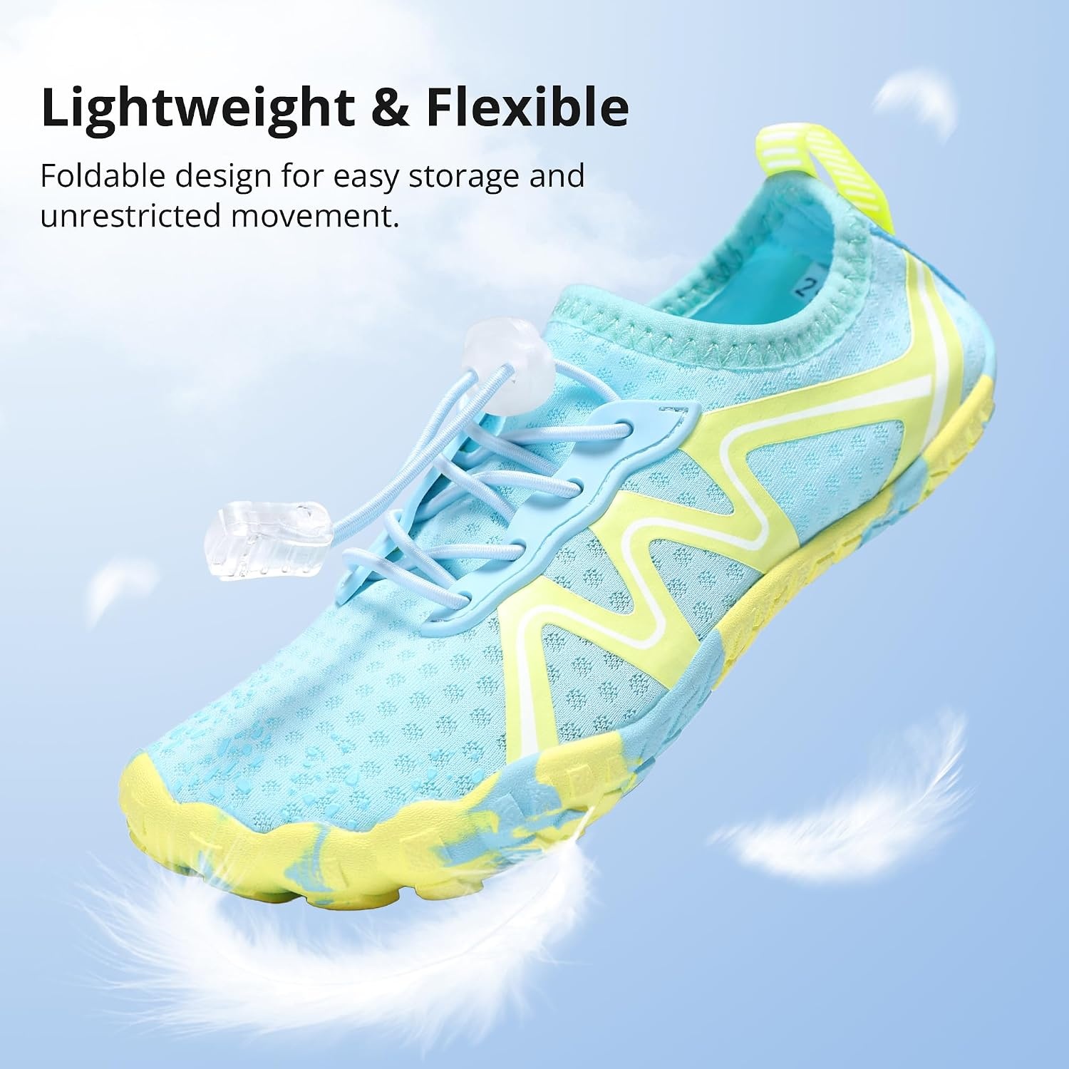 Stelle Kids Water Shoes Quick Dry Barefoot Drawstring(Seafoam Pop)