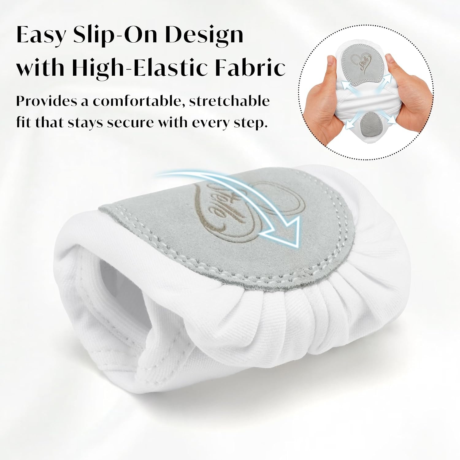 Stelle Ballet Shoes Women Highly Stretch Canvas Dance Slippers Ballet Flats | Ballet shoes for women, Split suede outsole, Non-Slip, Breathable cotton lining, Elastic cross straps, Yoga, Ballet training(White)