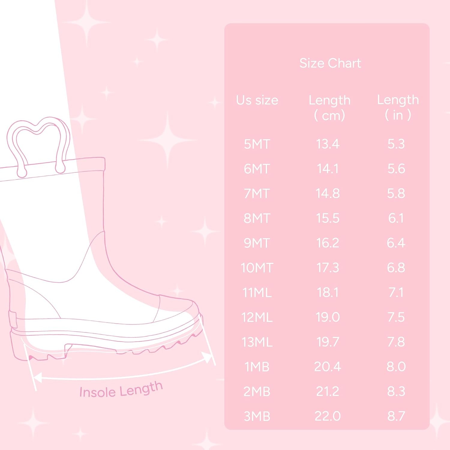 Stelle Girls Light Up Rain Boots for Toddler Kids Glitter Boots(Rainbow Stripe)