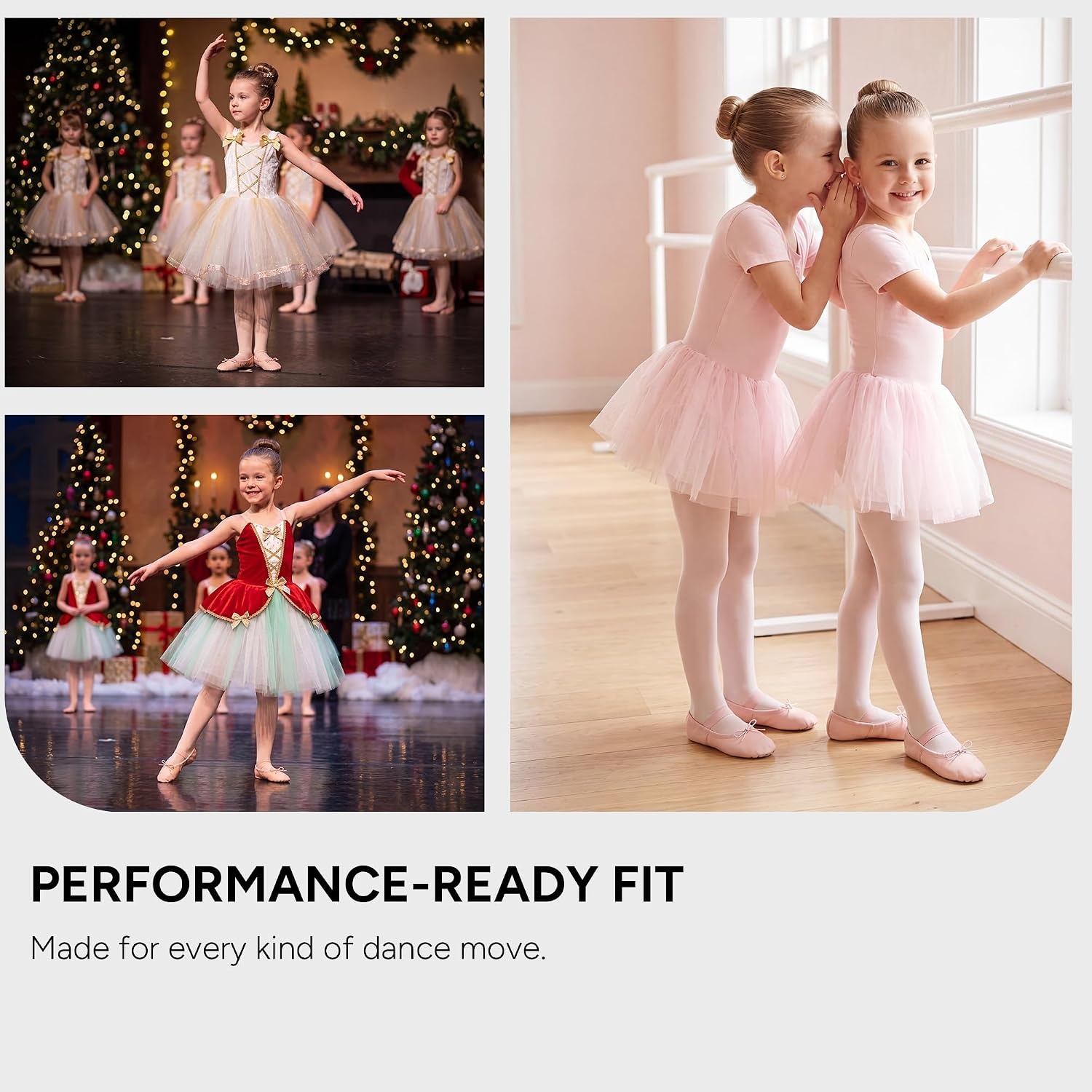 Stelle Toddler Ballet Shoes PU Leather Upper Drawstring | Ballerina Dance Slippers, Soft Lining, Full Sole Support, Elastic Straps, Flexible Movement, Ballet Training, Recitals(Black)