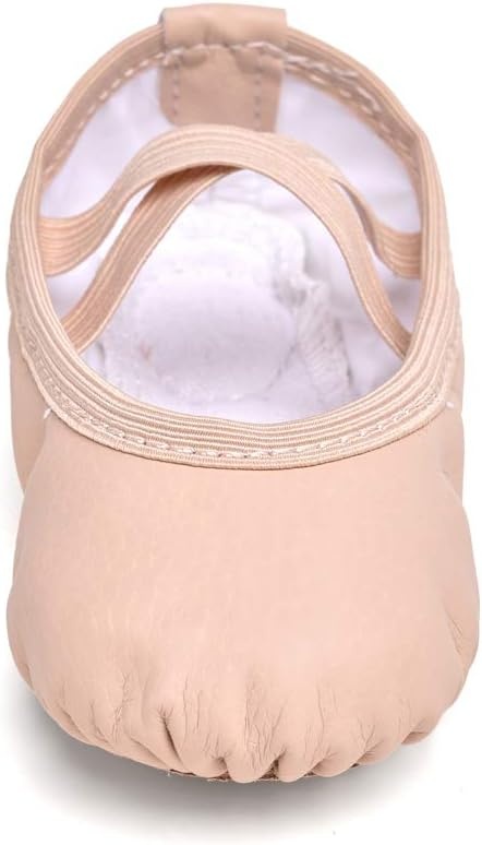 Stelle Ballet Shoes for Girls Toddler Soft Leather Split Sole Practice(Ballet Pink)