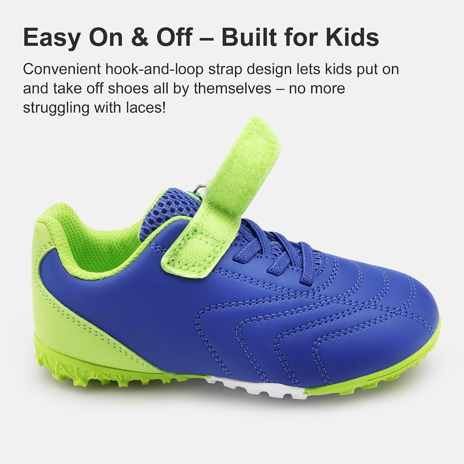 Stelle Baseball Cleats Girls Boys Soccer Shoes Futsal Multi-Sport(Blue)