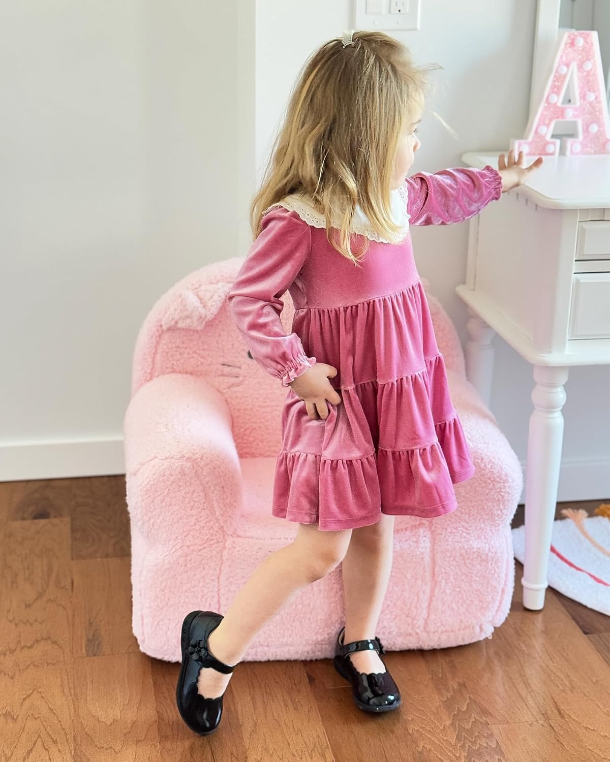 Stelle Girls Mary Jane Shoes School Uniform Flats Dress Shoes Oxford Church Music Recitals(Little/Big Kids)(Publack Patent)