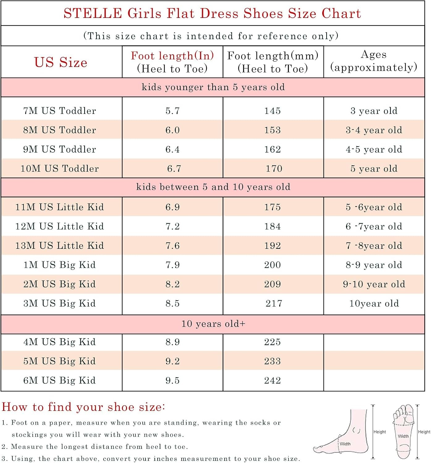 Stelle Girls Dress Shoes Mary Jane Ballet Flats Flower School Shoes for Wedding Party Toddler/Little/Big Kid(Pink)