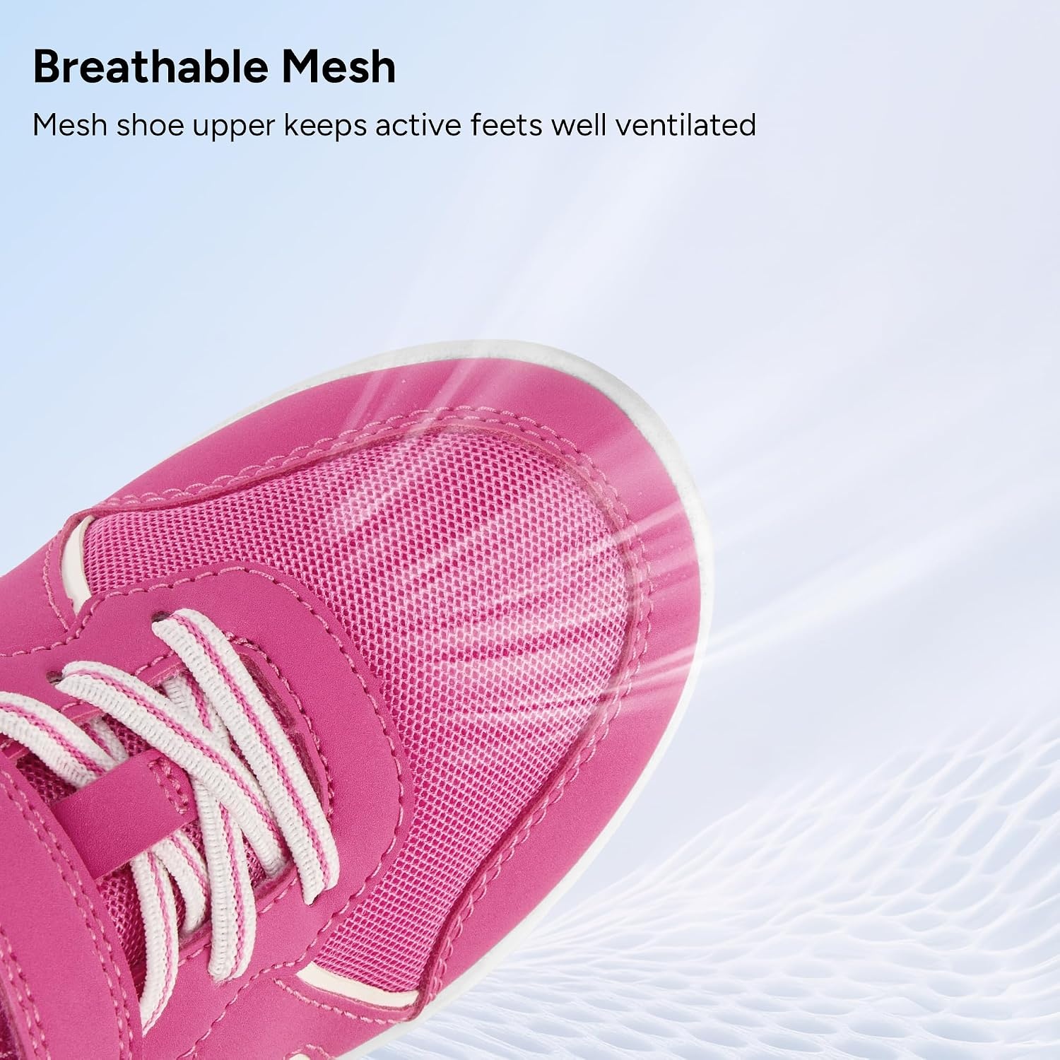Stelle Girls Sneakers Kids Tennis Shoes with Non-Slip Sole Lightweight Breathable Athletic Sports Running Shoes for Toddler/Little Kid/Big Kid(Fuchsia+charms)