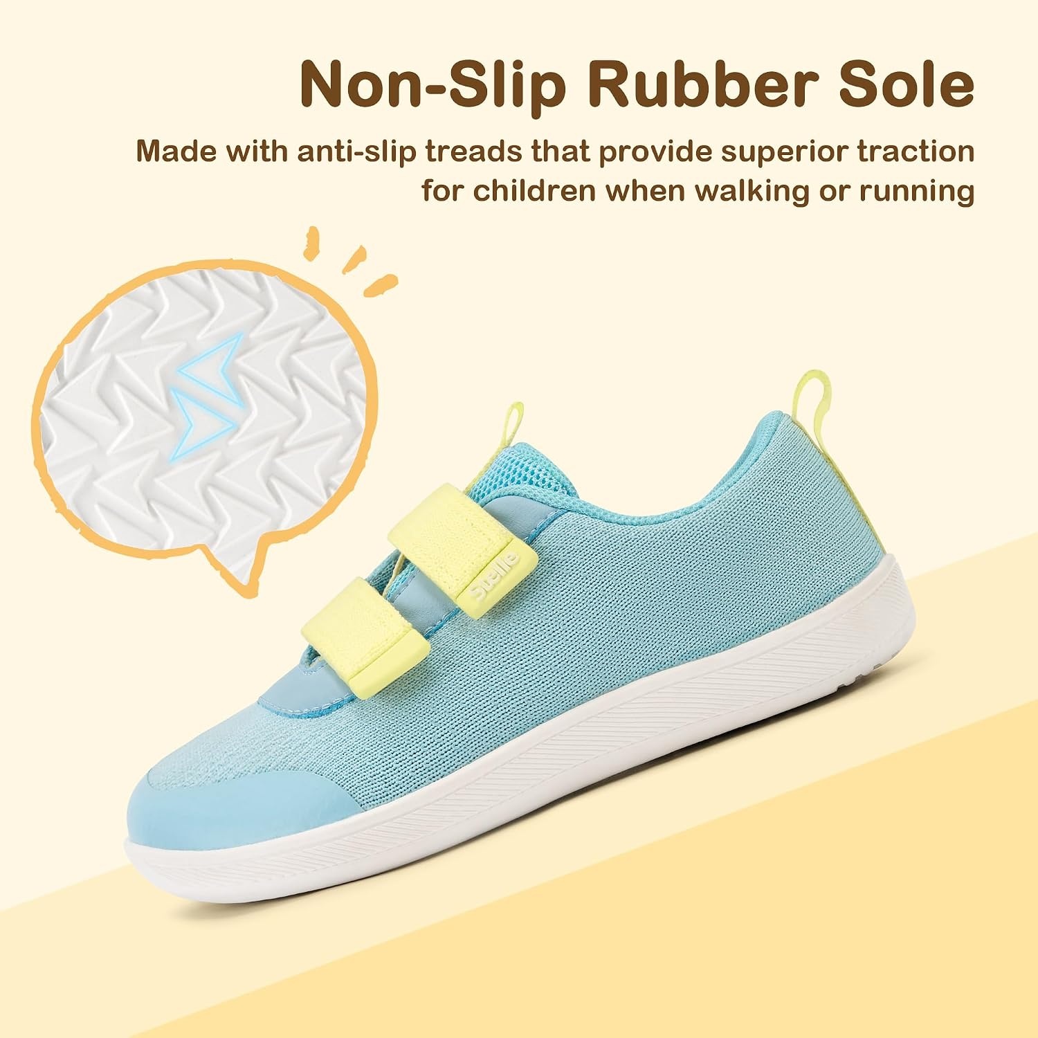 Stelle Toddler Wide Toe Box Barefoot Shoes Kids Sneakers for Boys Girls Zero Drop Minimalist Breathable Lightweight Non Slip Walking Running Shoes(Seafoam Pop)