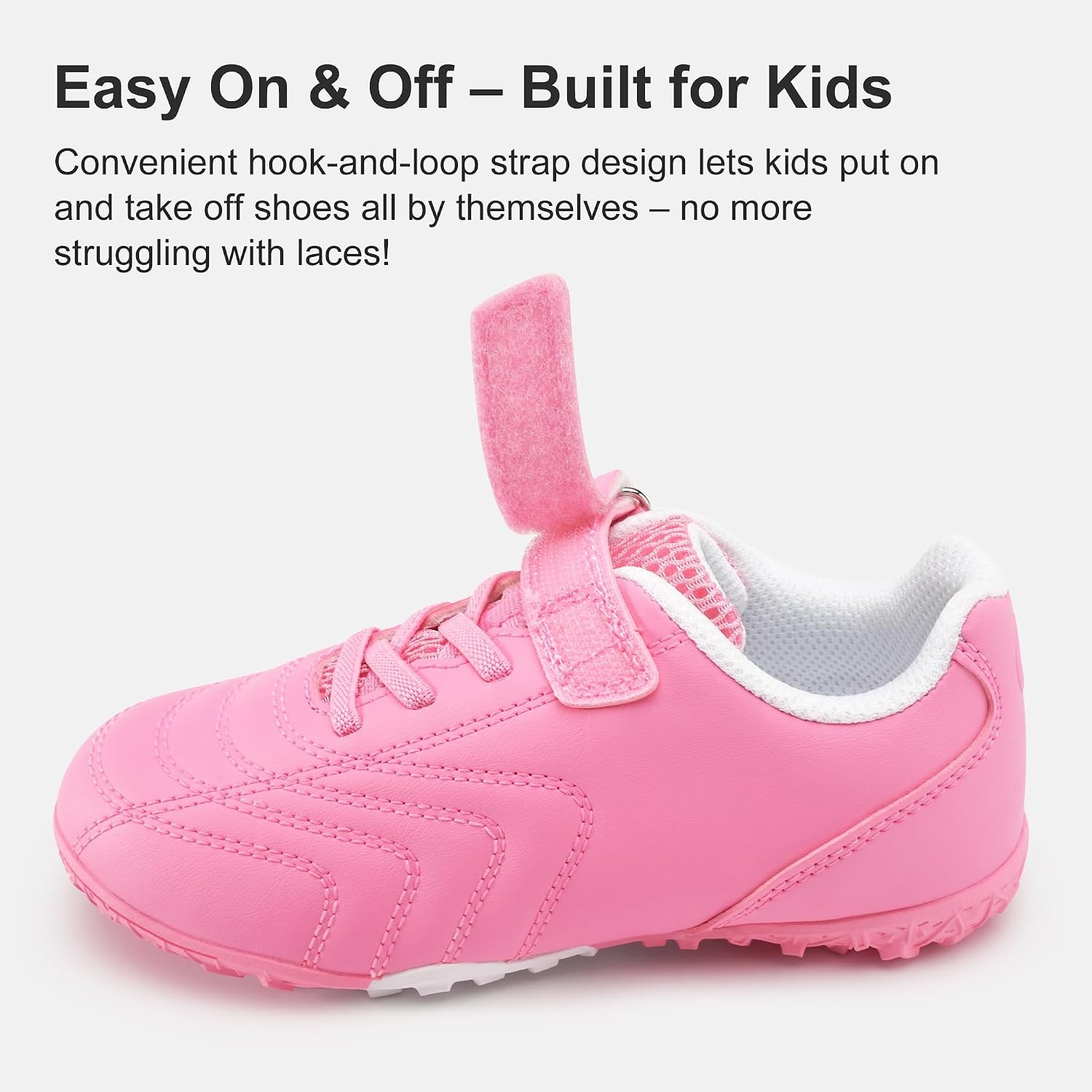 Stelle Baseball Cleats Girls Boys Soccer Shoes Futsal Multi-Sport(Pink)