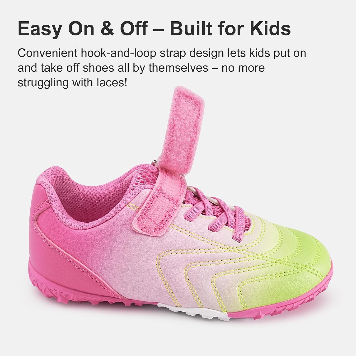 Stelle Baseball Cleats Girls Boys Soccer Shoes Futsal Multi-Sport(Popsicle)