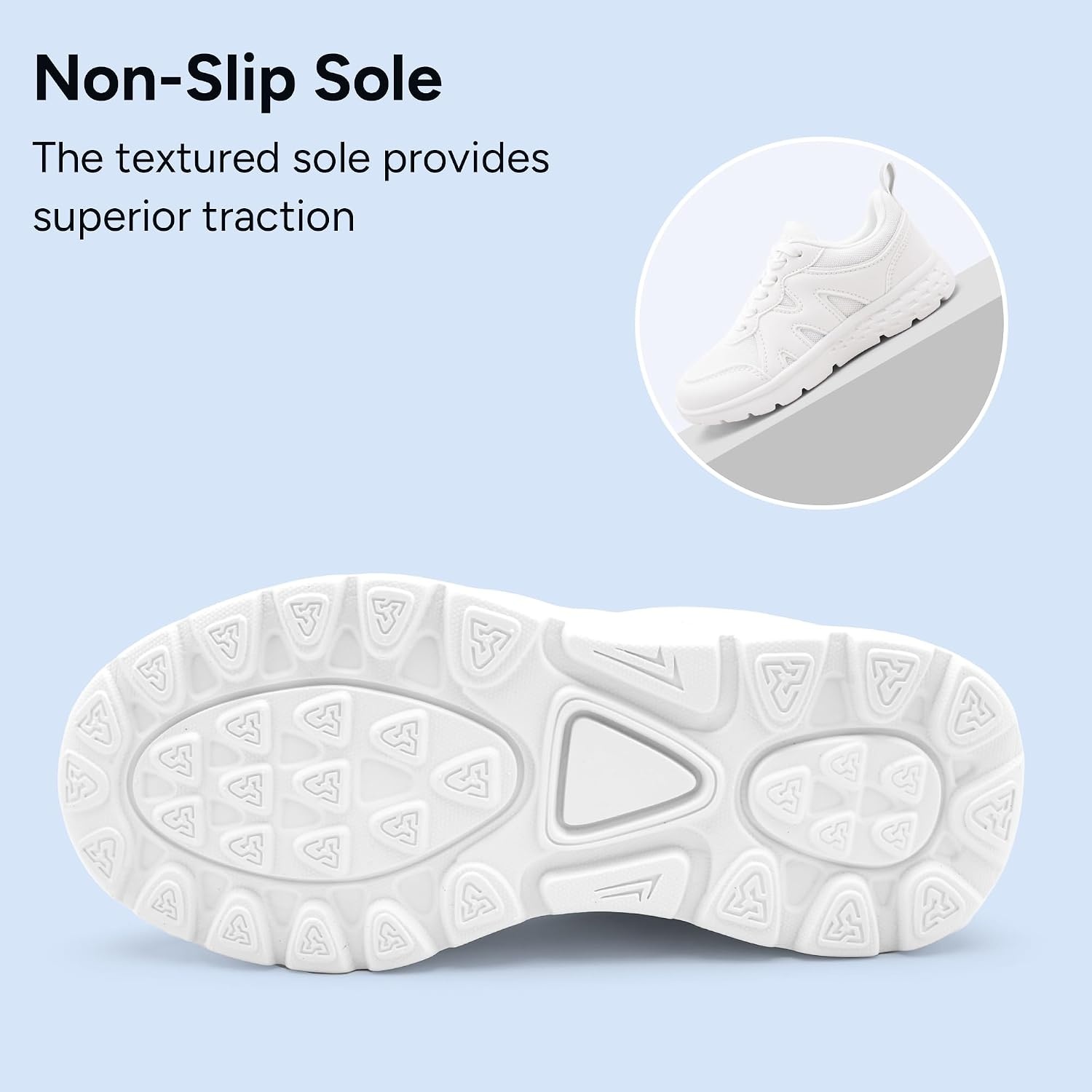 Stelle Girls Tennis Shoes with DIY Charms Kids Sneakers Lightweight Non-Slip Athletic Running Volleyball School Shoes for Gym and Casual(White)