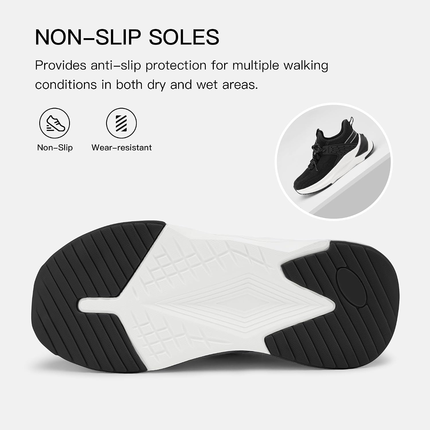 Stelle Girls Tennis Shoes with DIY Charms Slip-on Kids Sneakers(Black)