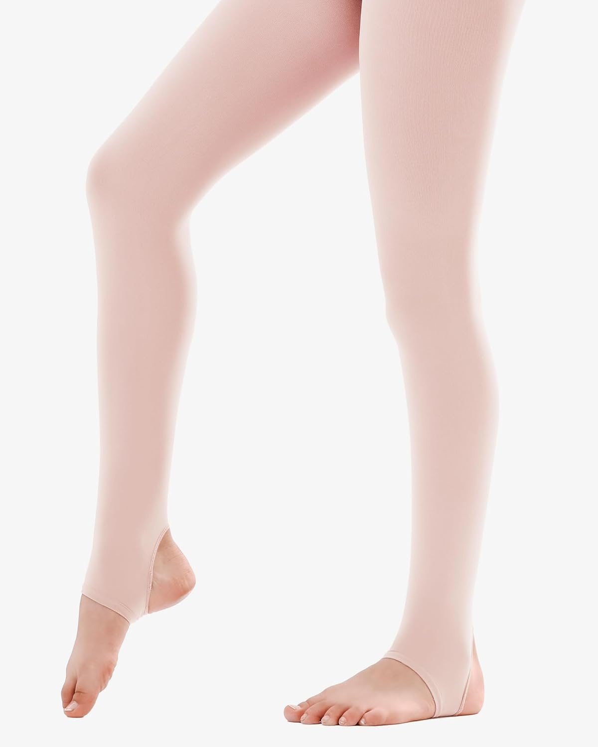 Stelle Girls Women Stirrup Tights Ultra Soft Dance Tights for Ballet, Gymnastics, School (Little Kid/Big Kid/Women)(Ballet Pink)
