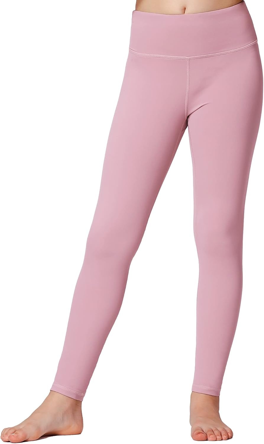 Stelle Girls Leggings with Hidden Pocket for Kids Dance Yoga Athletic Pants(Pink)