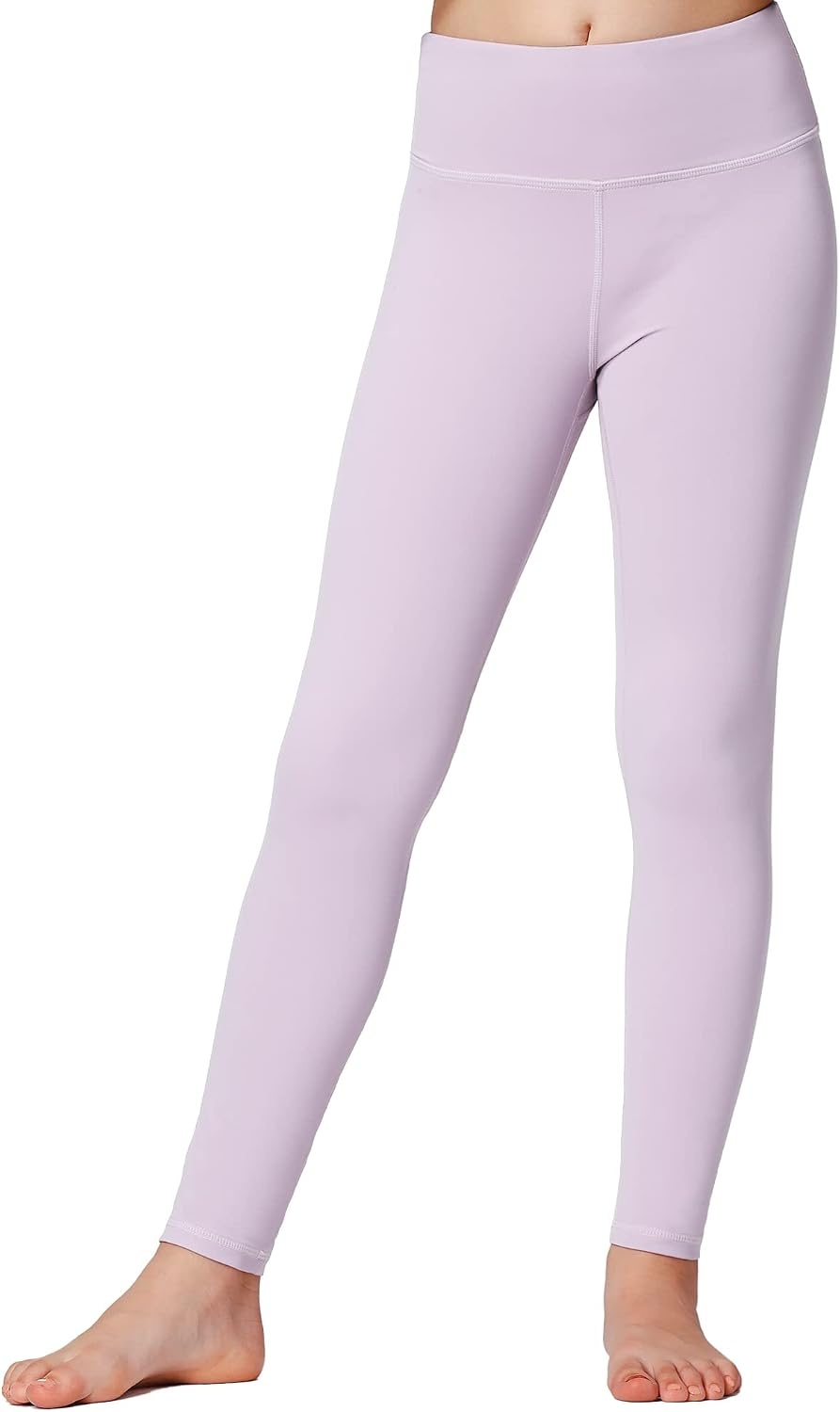 Stelle Girls Leggings with Hidden Pocket for Kids Dance Yoga Athletic Pants(Lavender)