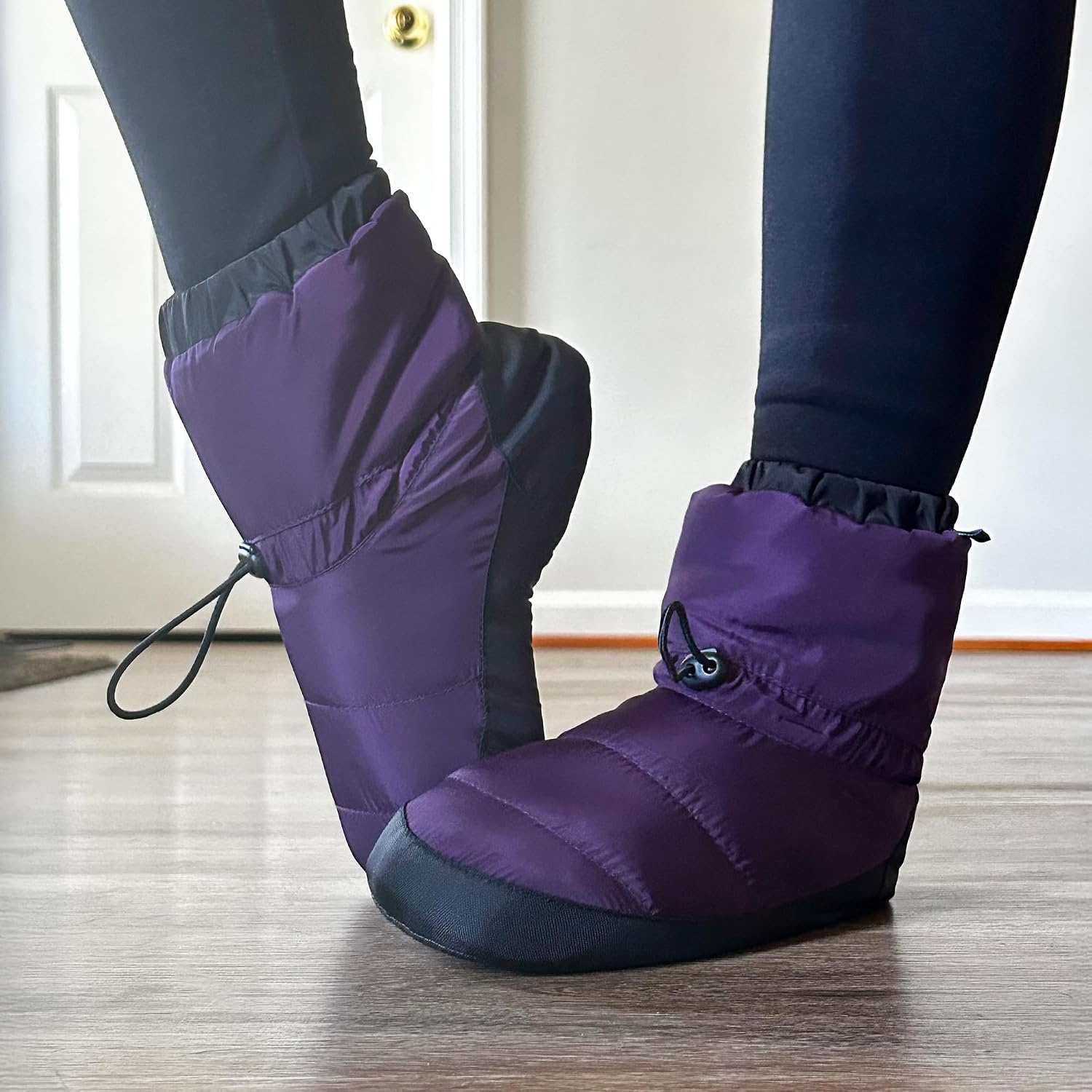 Stelle Dance Warm Up Booties Ballet Slipper Women’s Dance Boots Shoes(Purple)