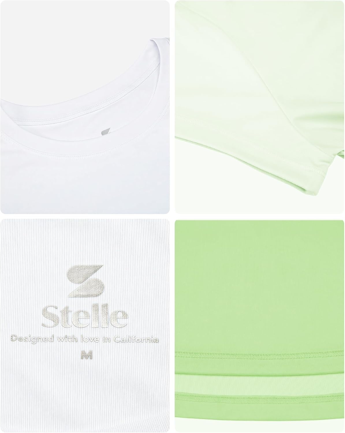 Stelle Girls Athletic Shirts Short Sleeve Running Dry Fit Tops Kids Teens(Neon Yellow)