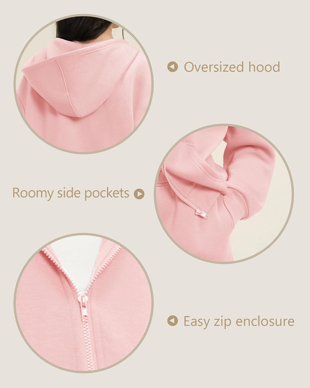 Stelle Girls 2 Piece Sweatsuit Zip Up Hoodies Joggers Tracksuit Sets 5-15Y | Fleece Lining,Thick Warm,Cozy,Hooded Jackets with Pockets,Full Zip Up Sweatshirts,Jogger with Pockets,Easy Pull On(Pink)