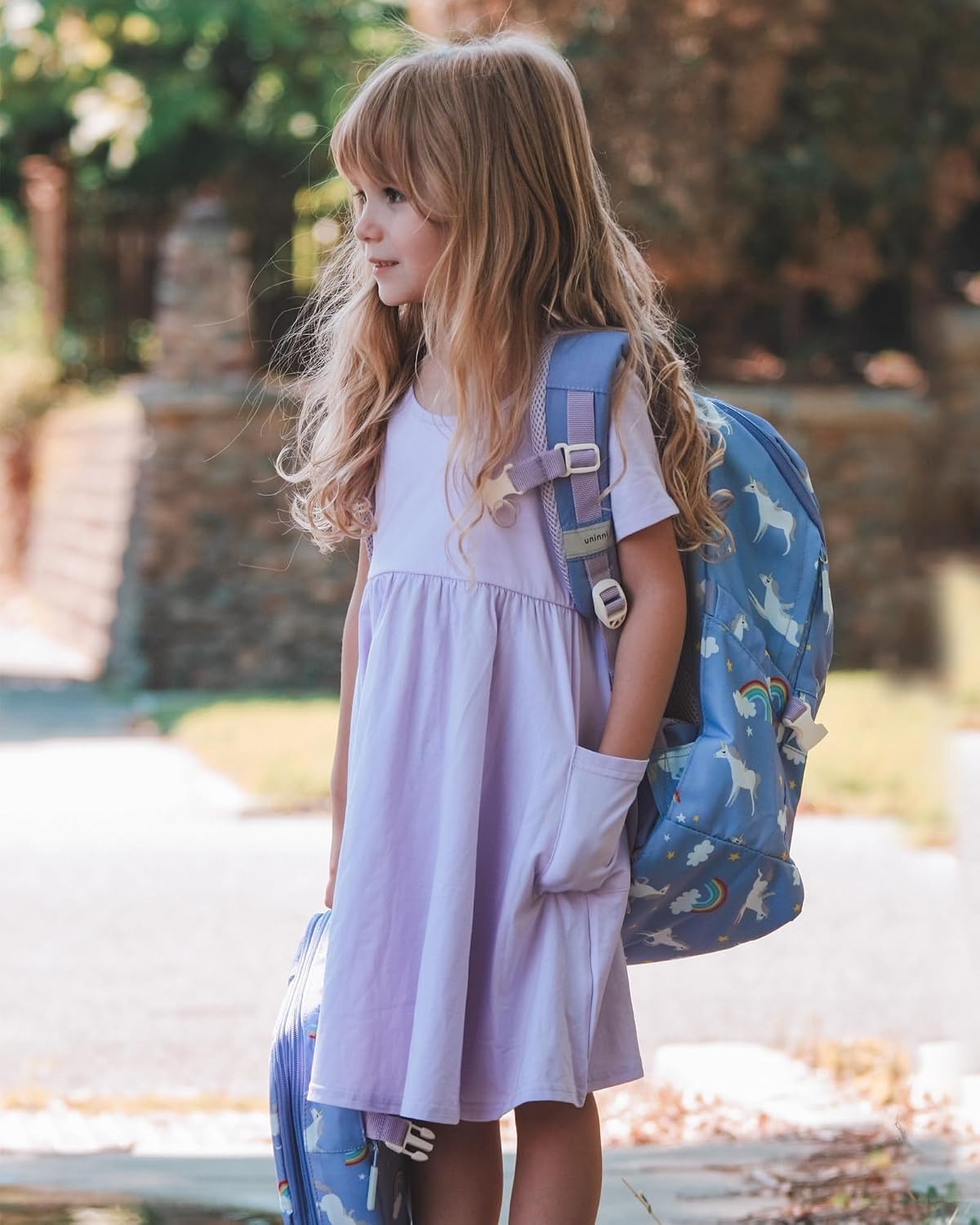 Stelle Girls Cotton Short Sleeve Twirl Skater Dress 3T-12Y(A19-lavender (With Pocket))