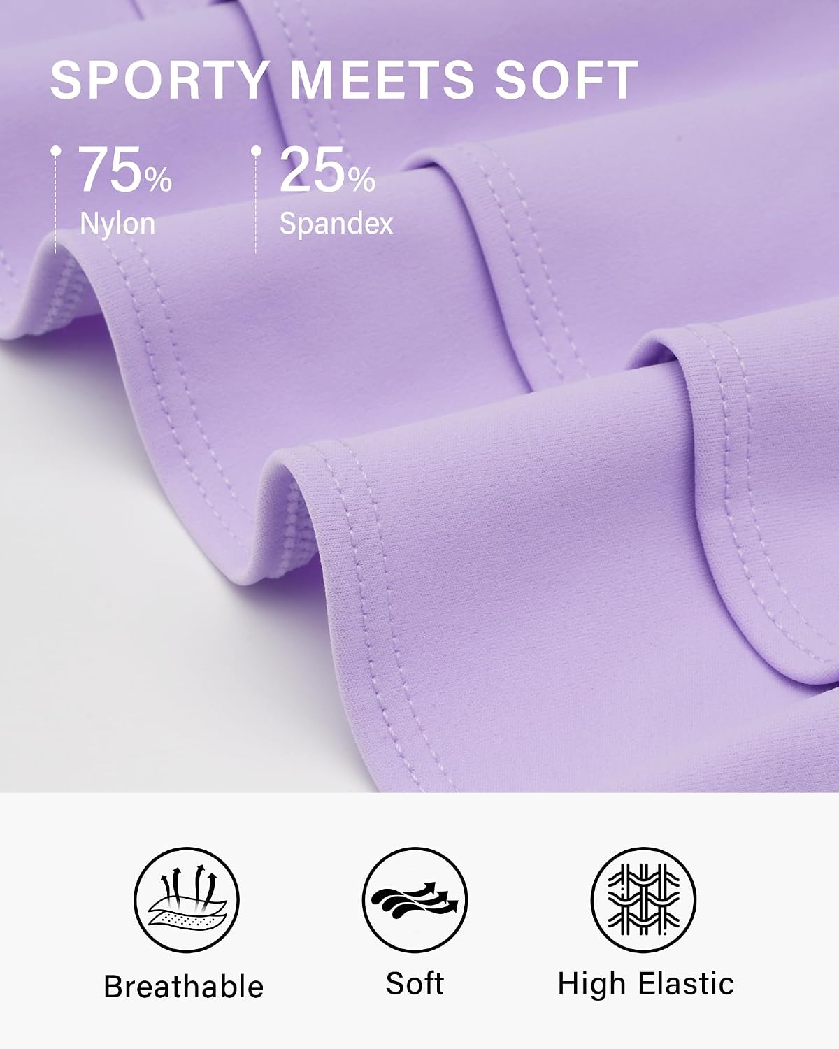 Stelle Tennis Skirts for Women Athletic Skirt with Shorts Golf Skort Pocket High Waisted Skorts Workout Pickleball(Lilac)