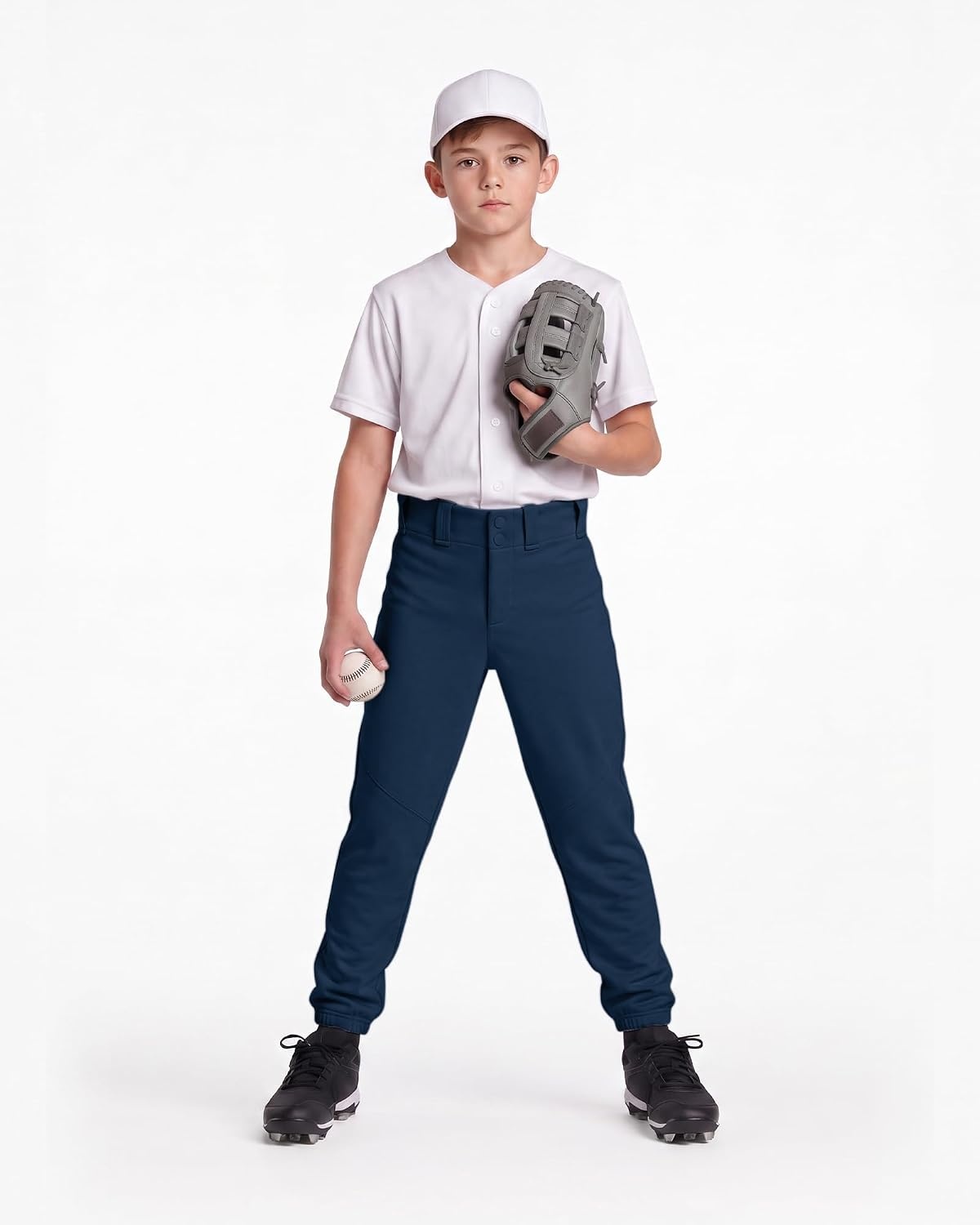 Stelle Boys Baseball Pants Youth with Pockets Kids Tee Ball 6-16 Years(Navy)