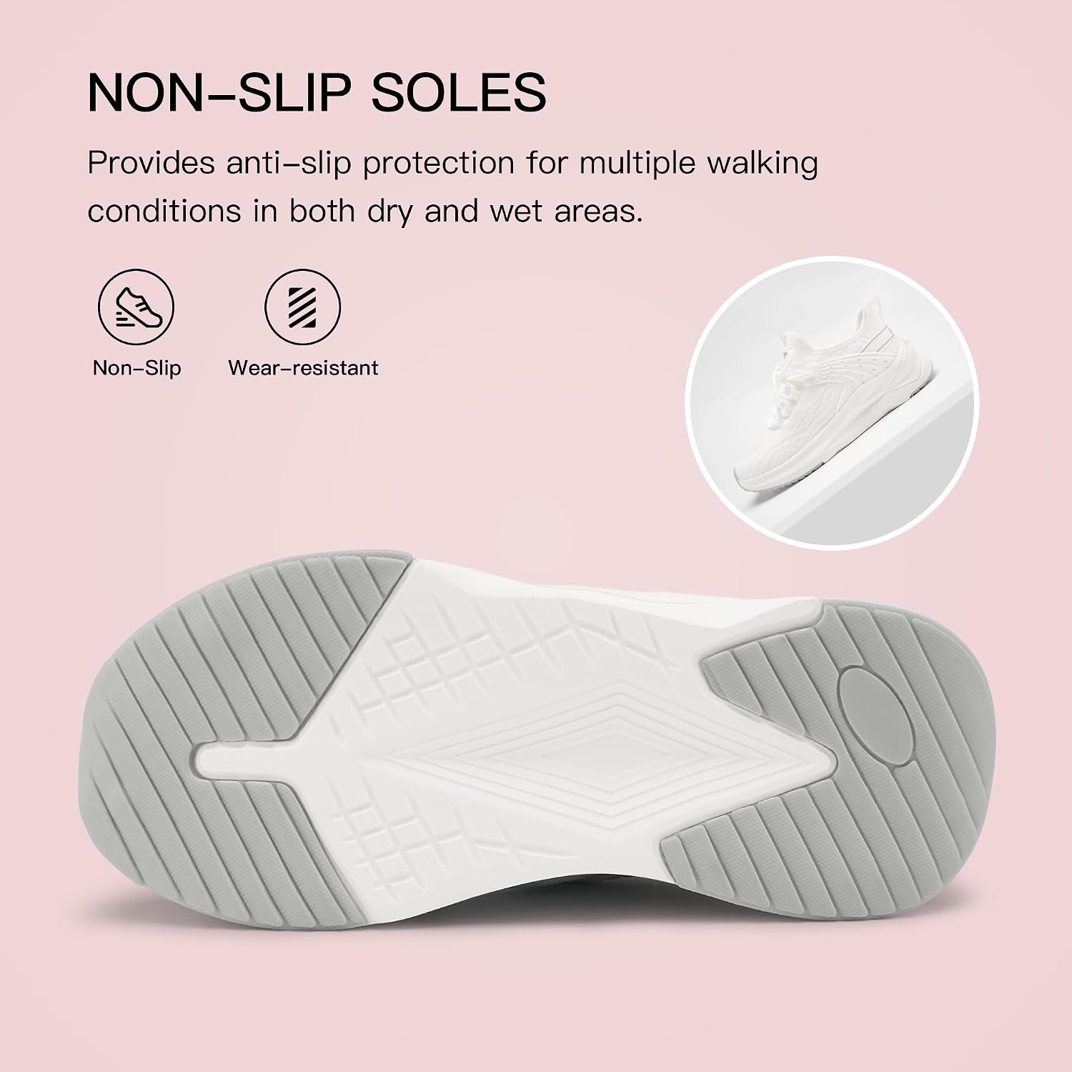 Stelle Girls Tennis Shoes with DIY Charms Slip-on Kids Sneakers(White)