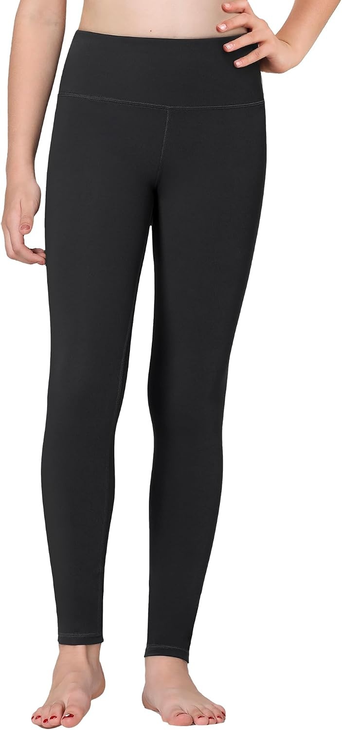 Stelle Girls Leggings Yoga Pants Youth Athletic Dance Running Active Tights Pack(Black+black+charcoal+charcoal)