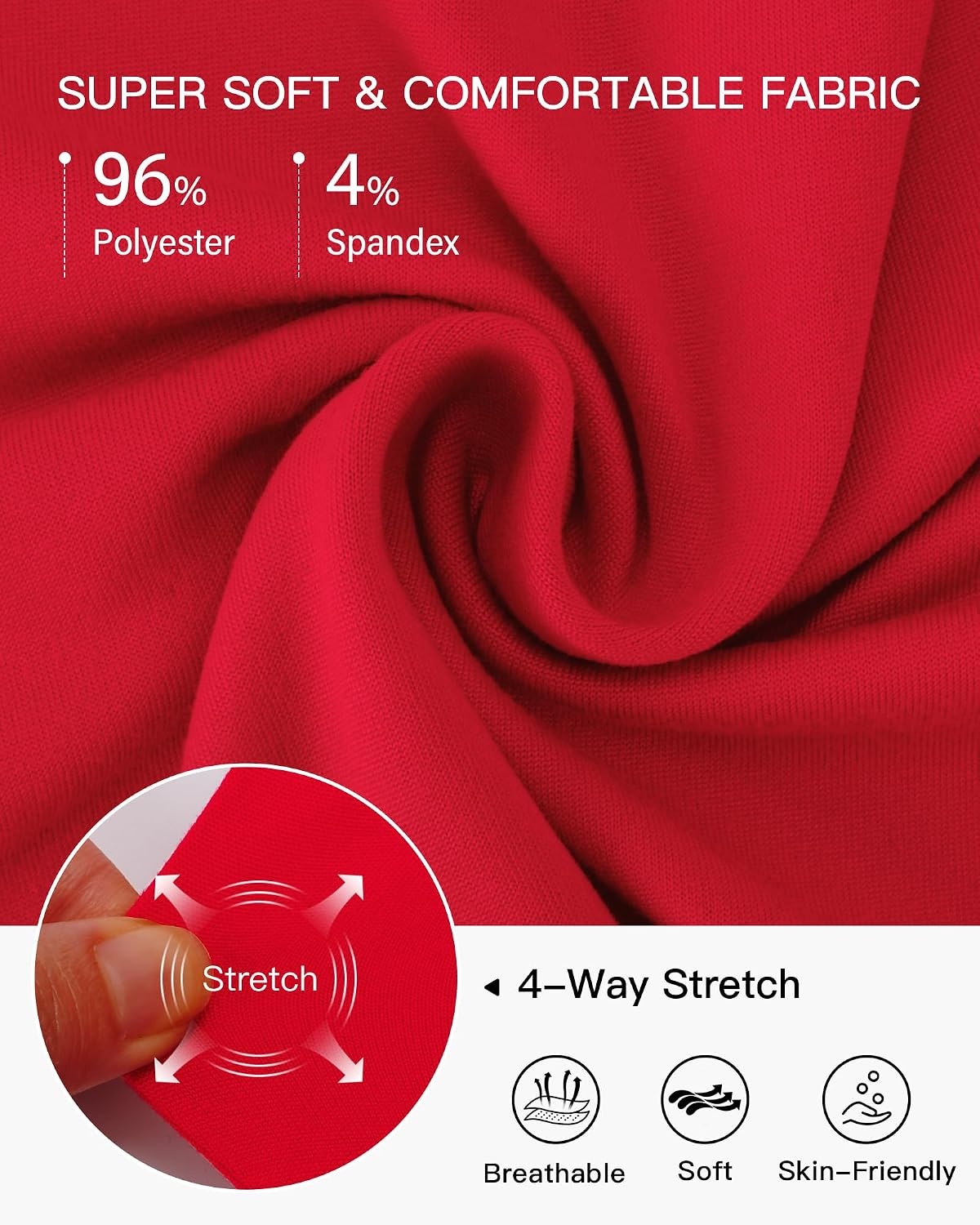 Stelle Women Short Sleeve Crop Tops Cropped T Shirts Basic Fitted Baby Tee | Soft breathable fabric, Slim fit, Layering essential, Streetwear, Machine washable, Four-way stretch(Red)