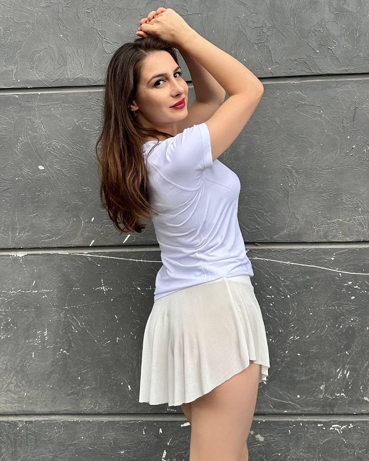 Stelle Ballet Skirt Women Pull On Dance Wrap Skirts Adult Ballerina Outfit(White)